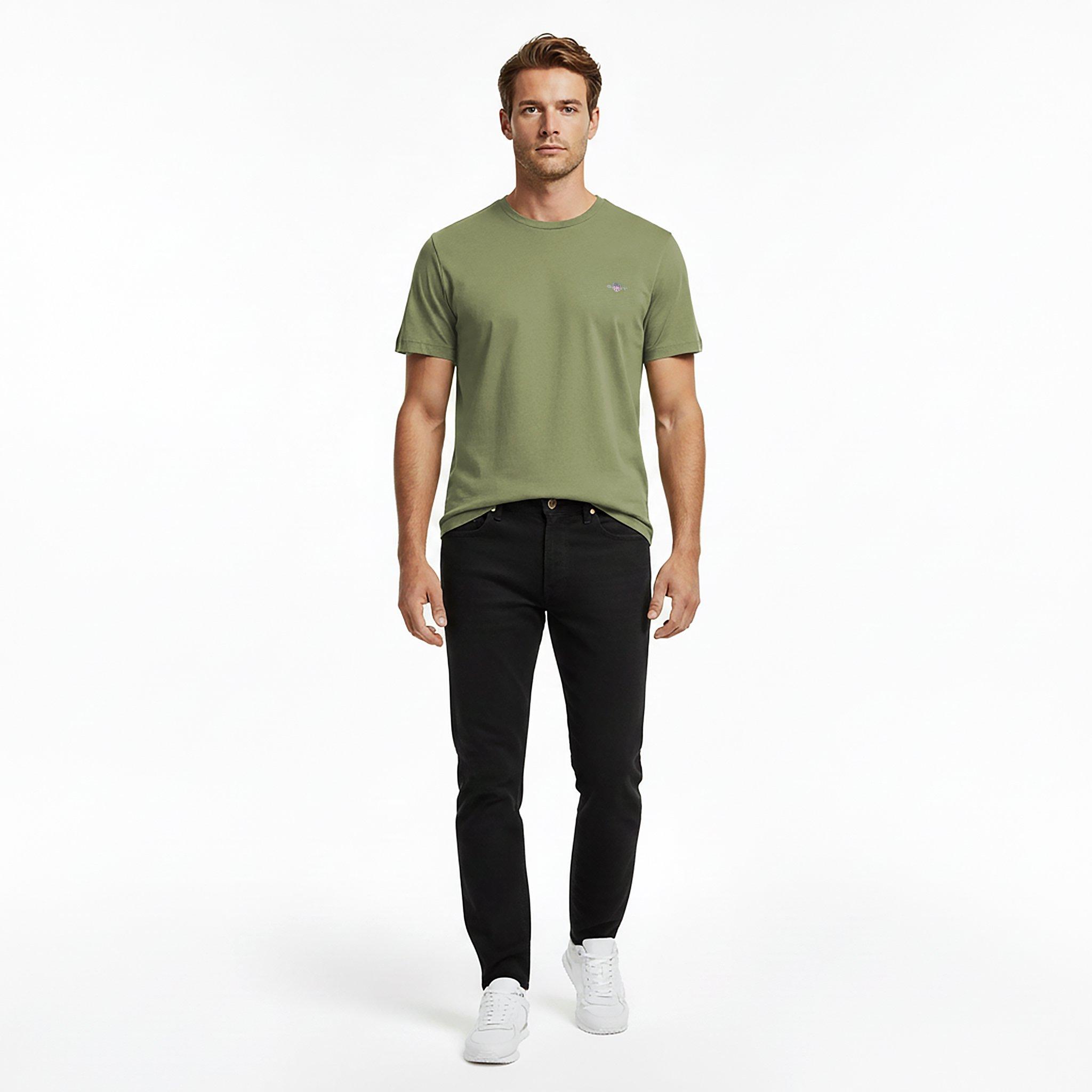 Herb Green 379 - Gant - Regular Fit Shield T-Shirt - 4