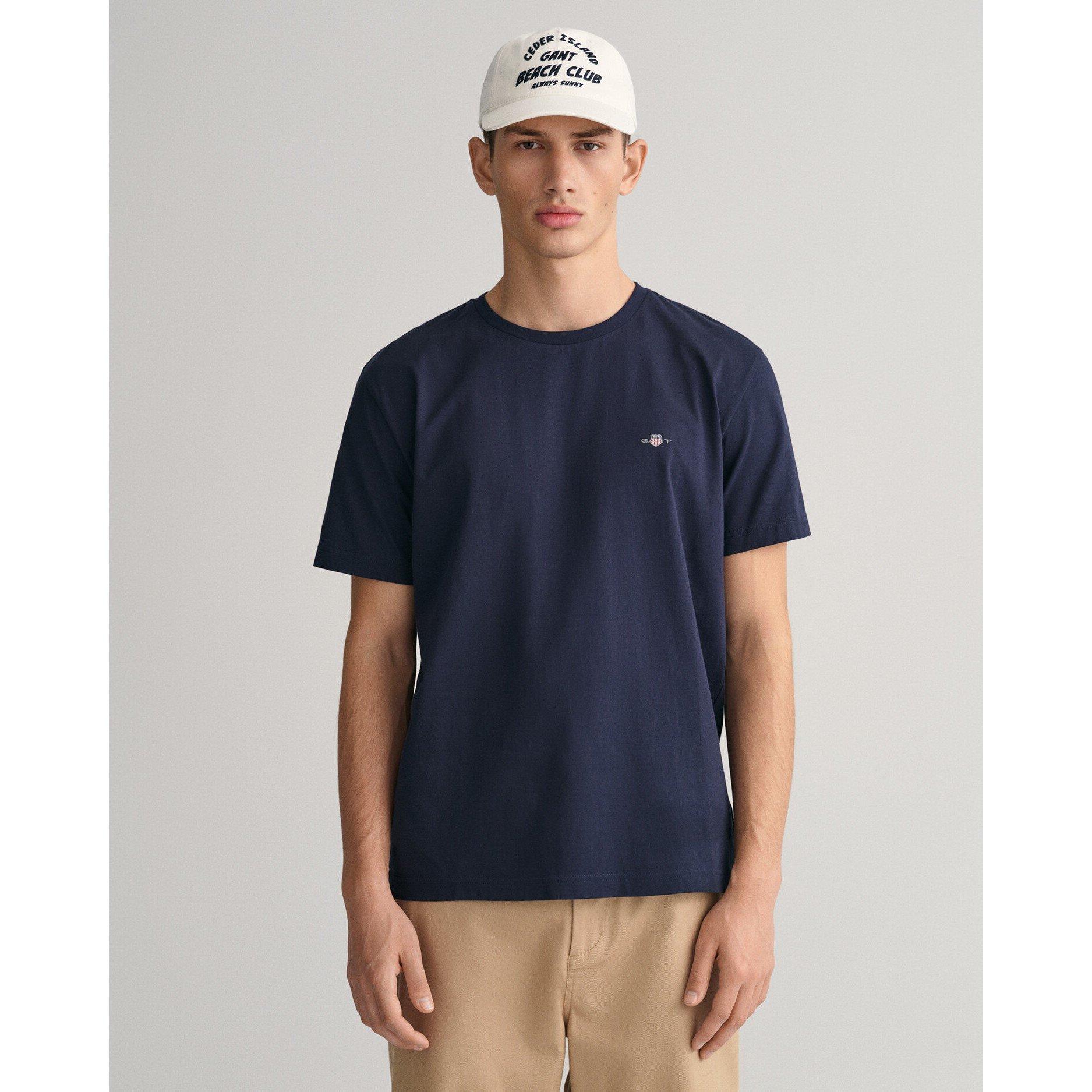 Marineblå 433 - Gant - Regular Fit Shield T-Shirt - 2