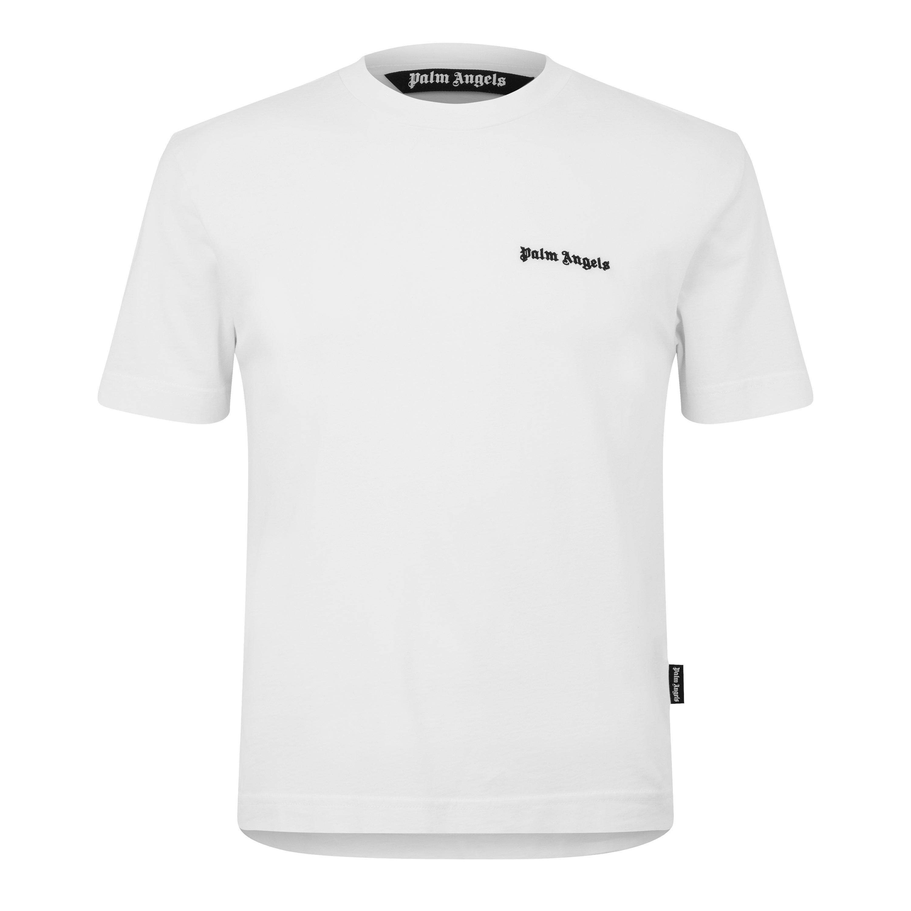 White - Palm Angels - Logo T-Shirt - 7