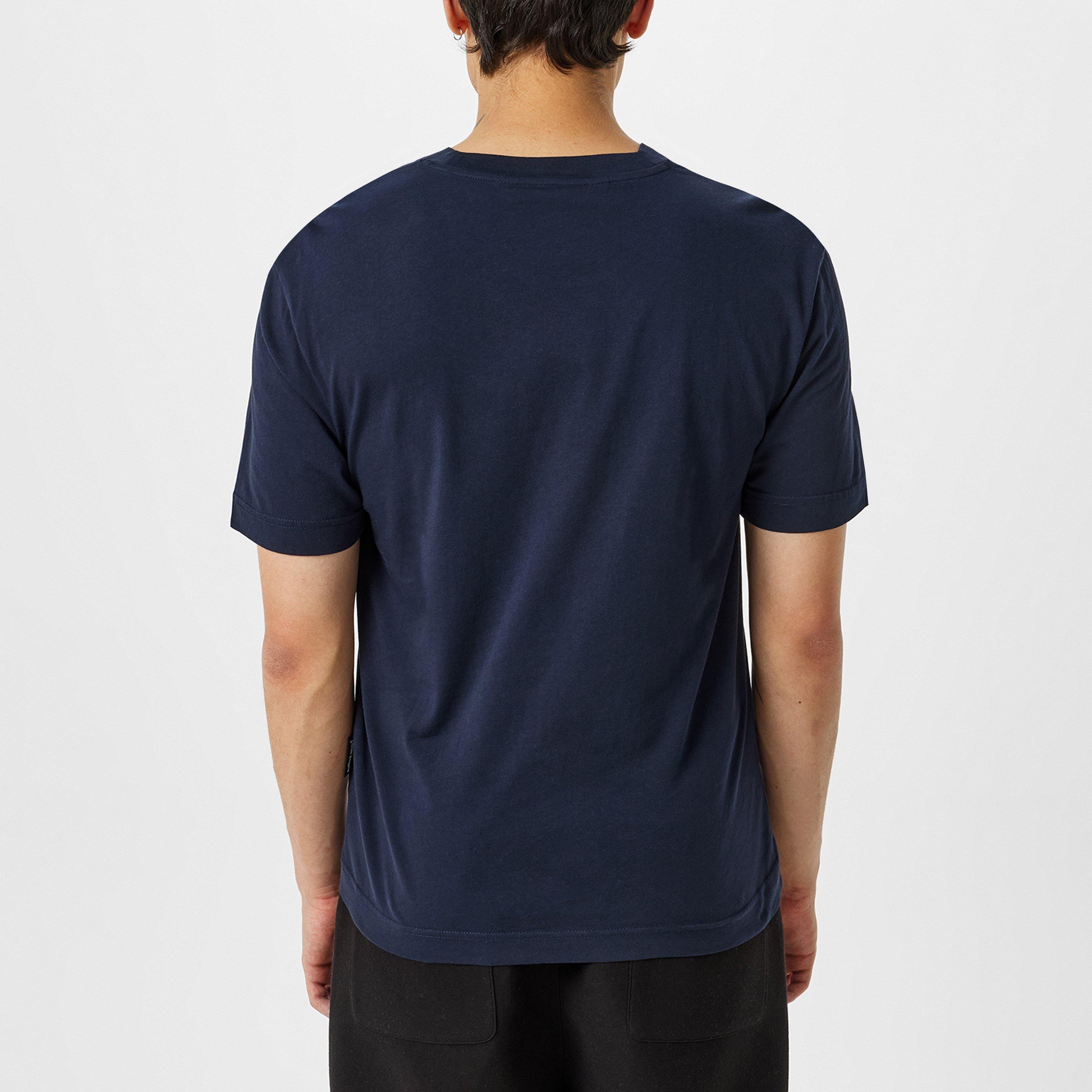 Navy - Palm Angels - Logo T-Shirt - 4