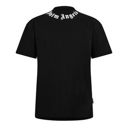 Palm Angels Neck Logo T Shirt