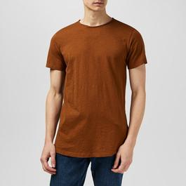 Fabric Short Sleeve T-Shirt Mens