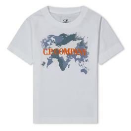 CP Company Atlas Print Cotton T Shirt Juniors