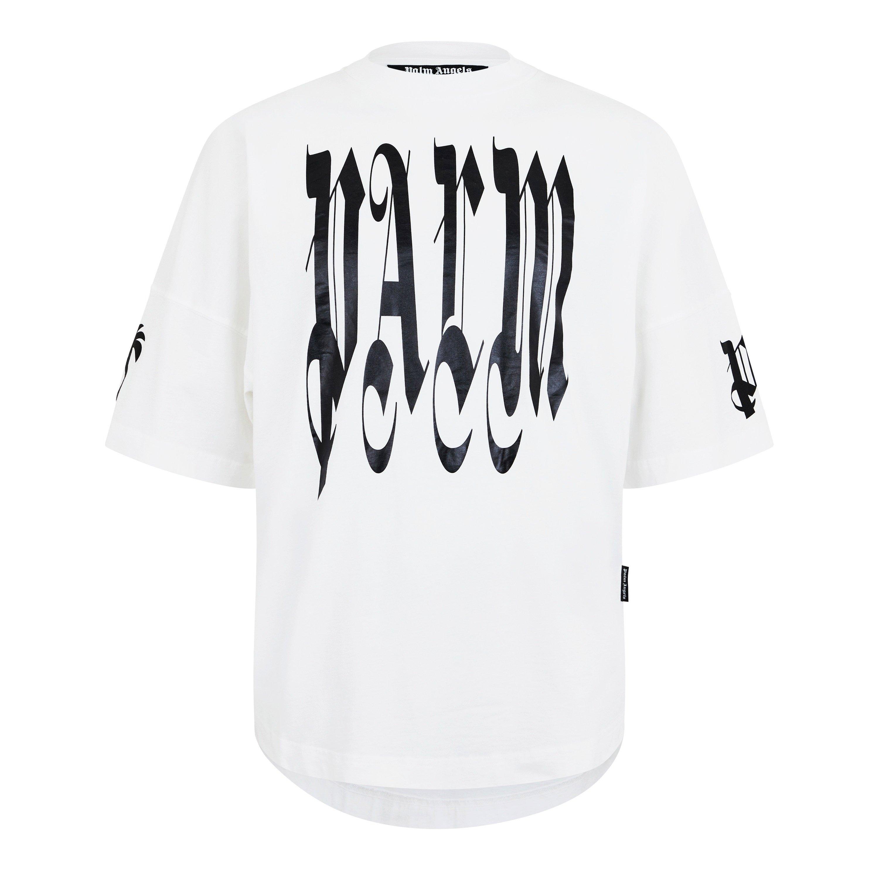 Off White - Palm Angels - Gothic Logo T-Shirt - 1