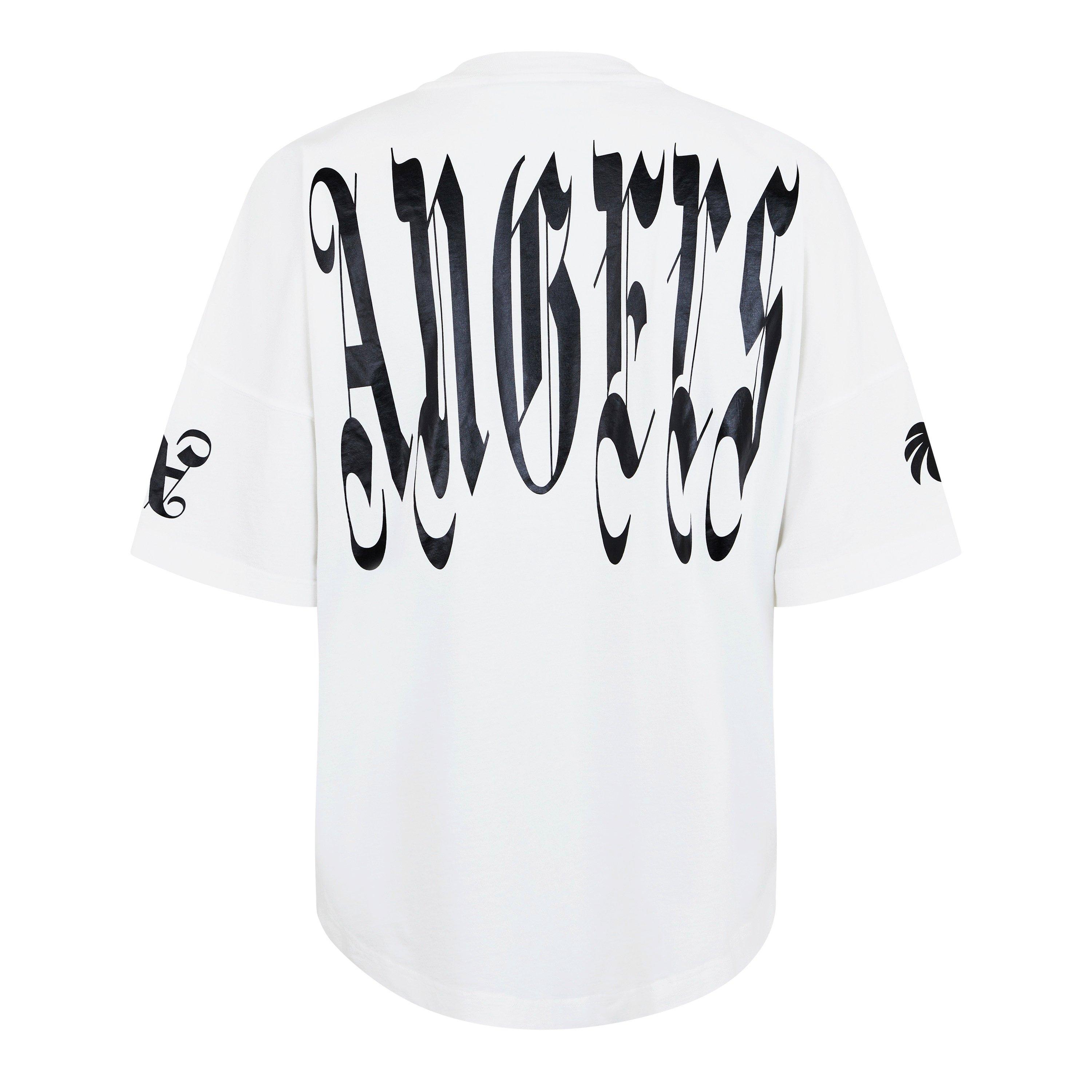 Off White - Palm Angels - Gothic Logo T-Shirt - 2