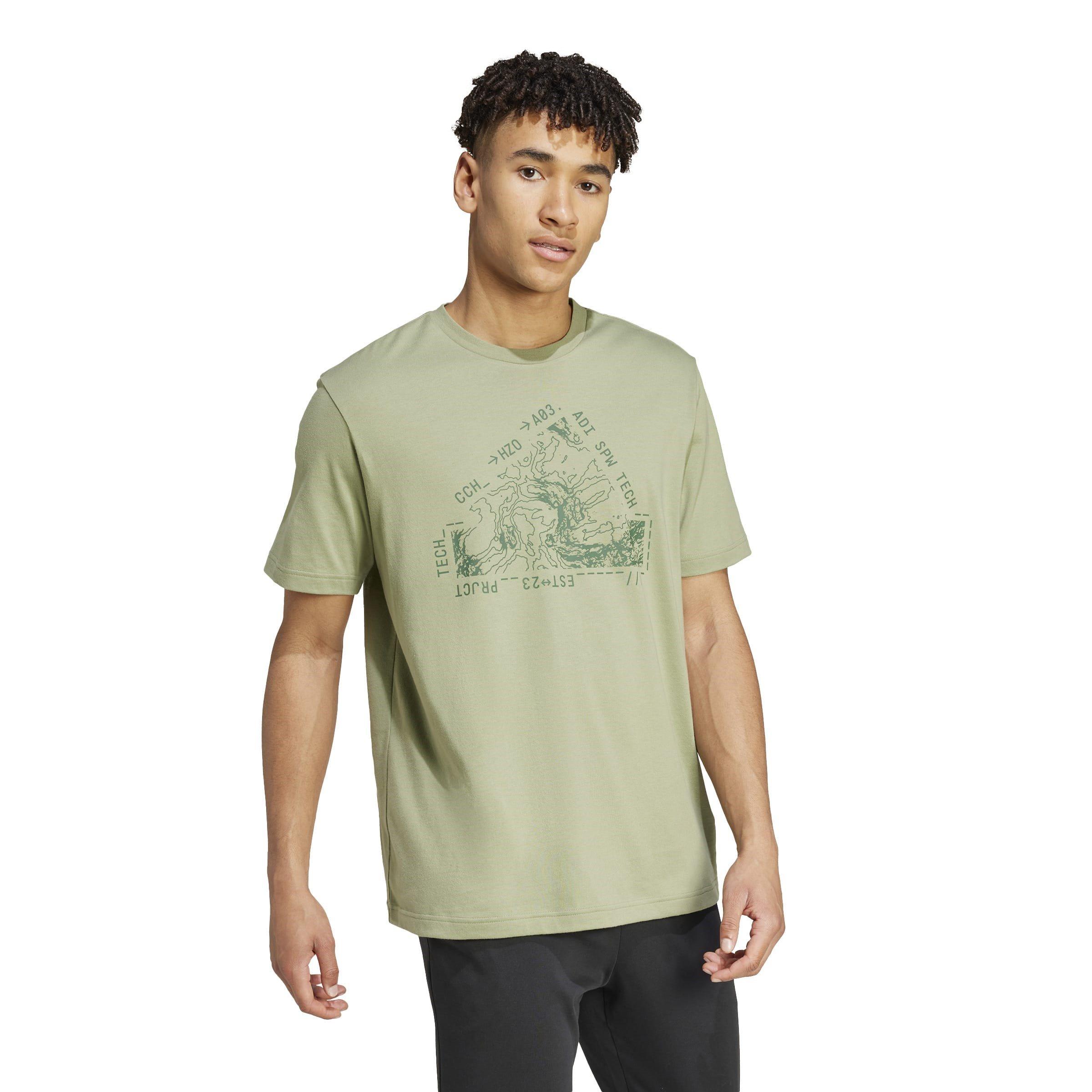 Tent Green - adidas - City Escape Landscape Graphic Mens T Shirt - 4