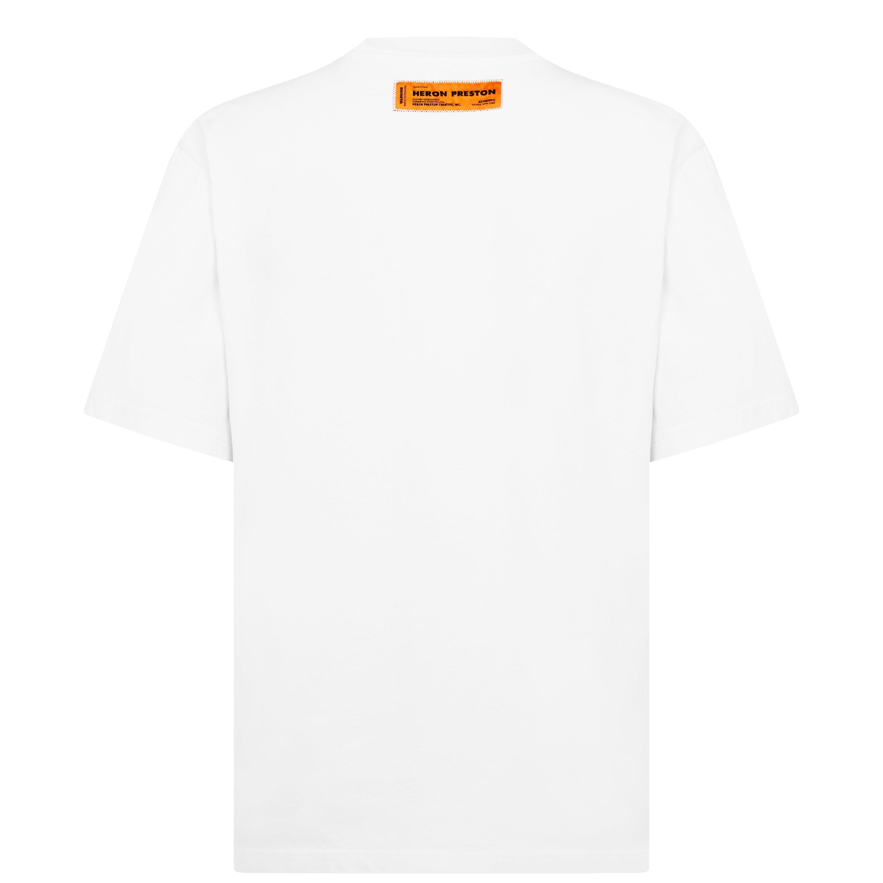 White 0110 - Heron Preston - Embroidered Logo T-Shirt - 6