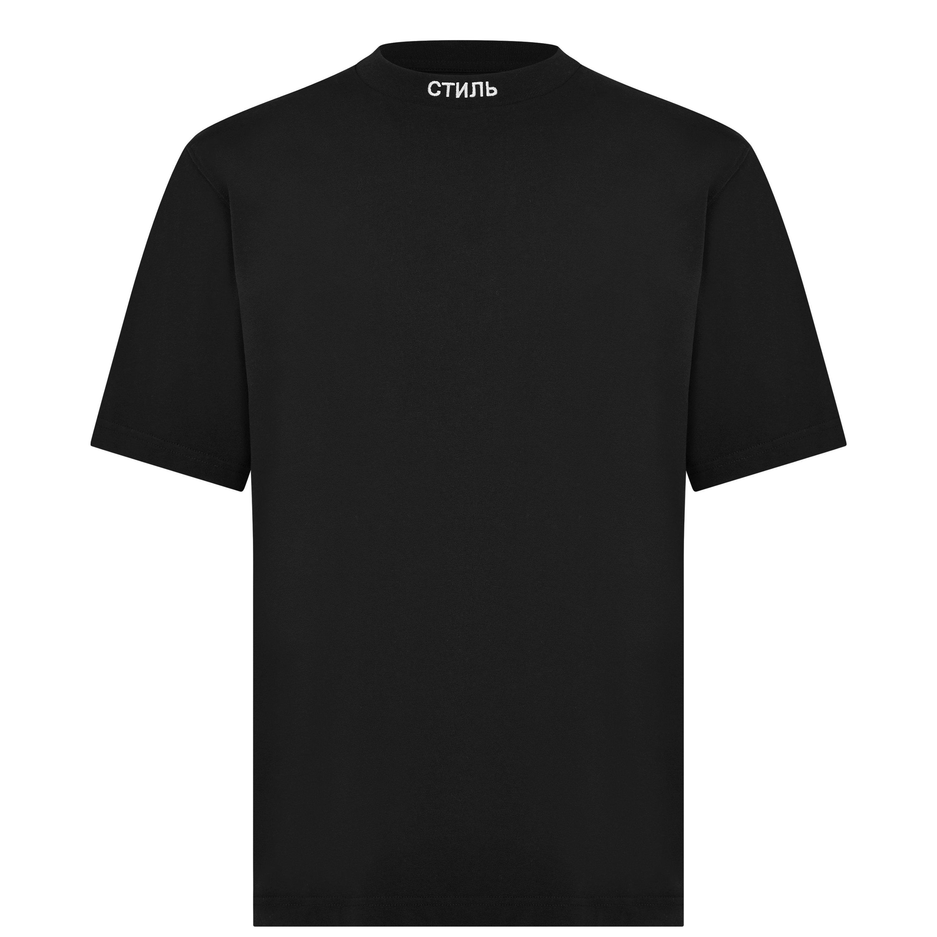 Black 1001 - Heron Preston - Embroidered Logo T-Shirt - 4