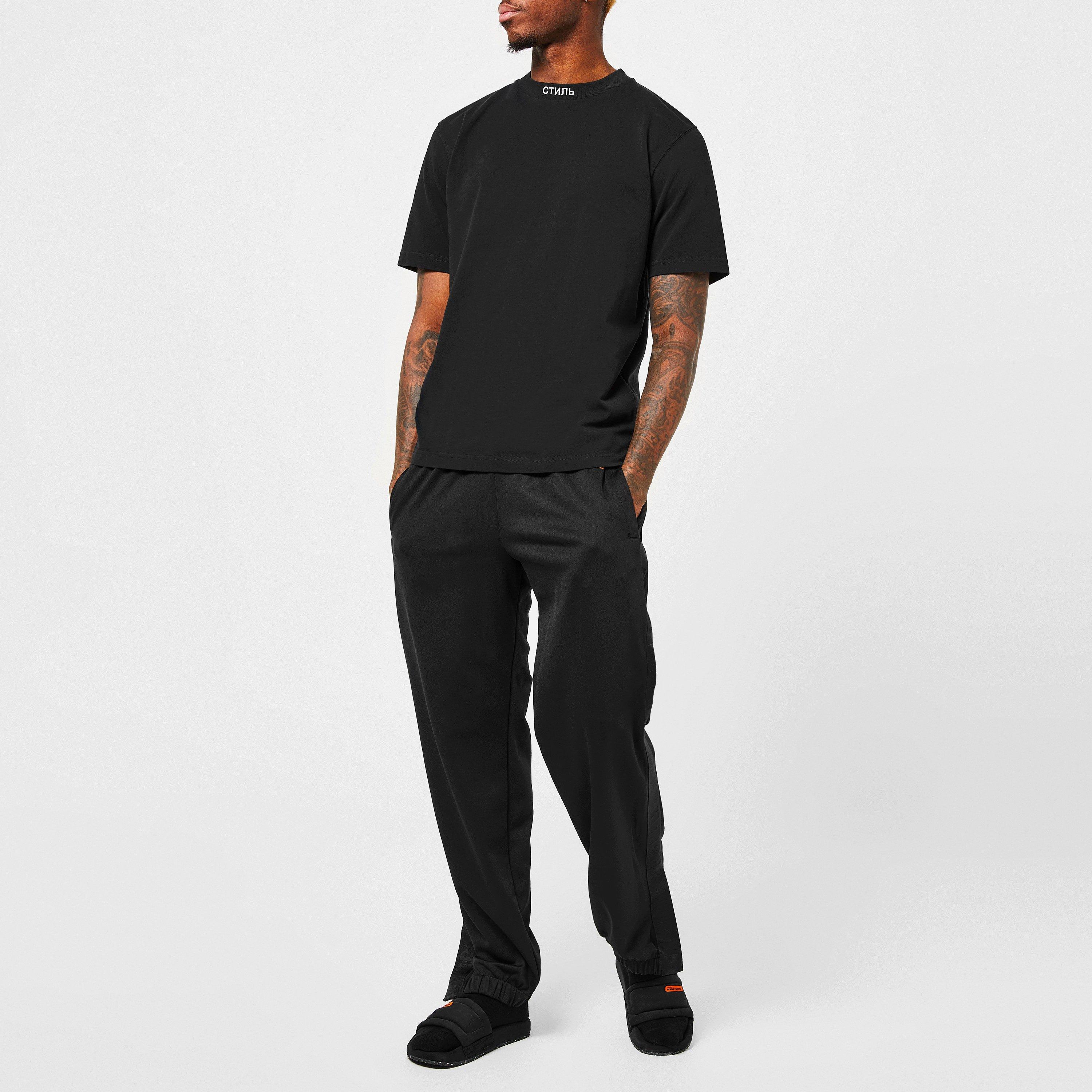 Black 1001 - Heron Preston - Embroidered Logo T-Shirt - 3