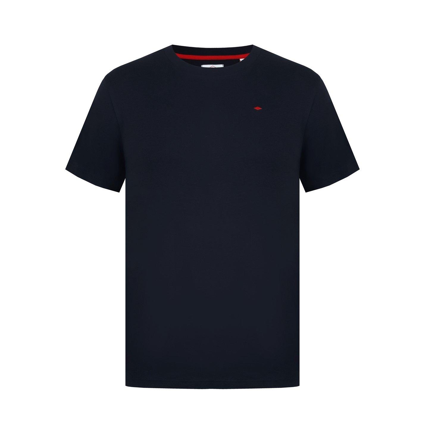 Black - Lee Cooper - LeeCooper Essentials Crew Neck T Shirt Mens - 1