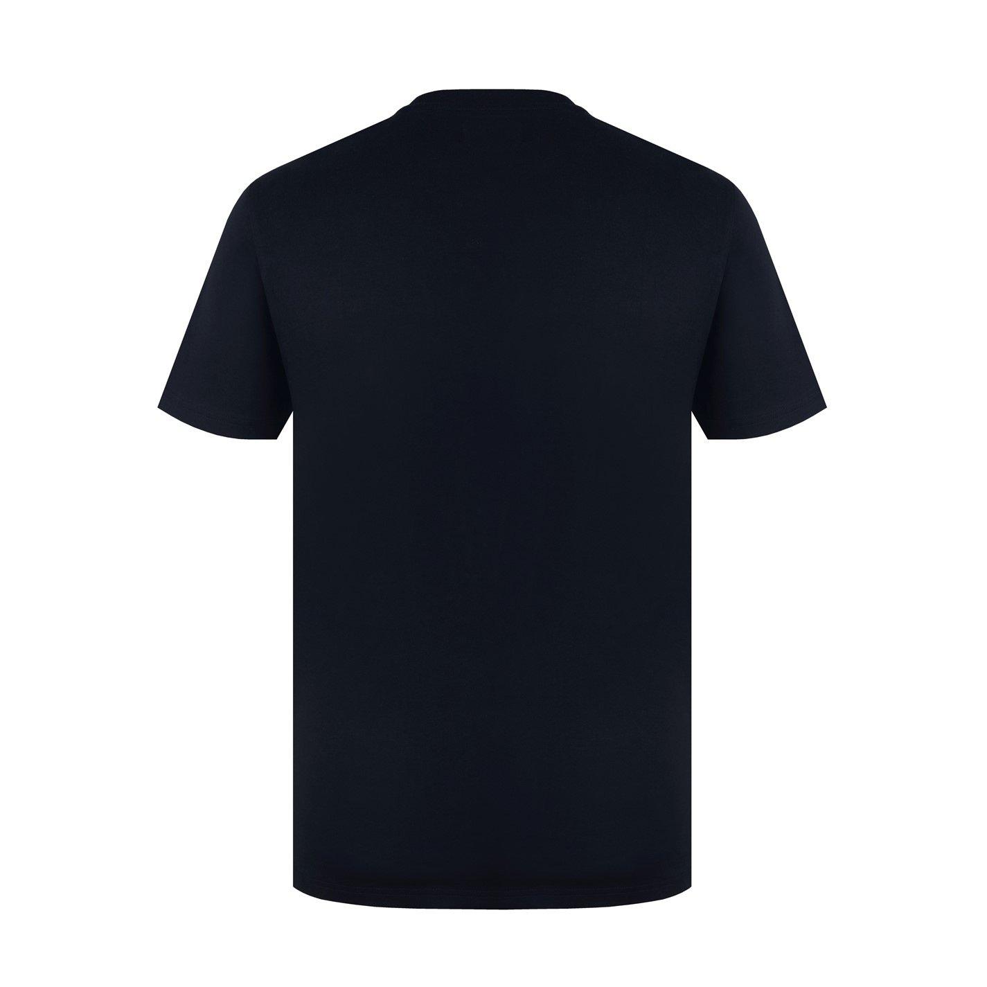 Schwarz - Lee Cooper - Essentials Crew Neck T Shirt Mens - 2