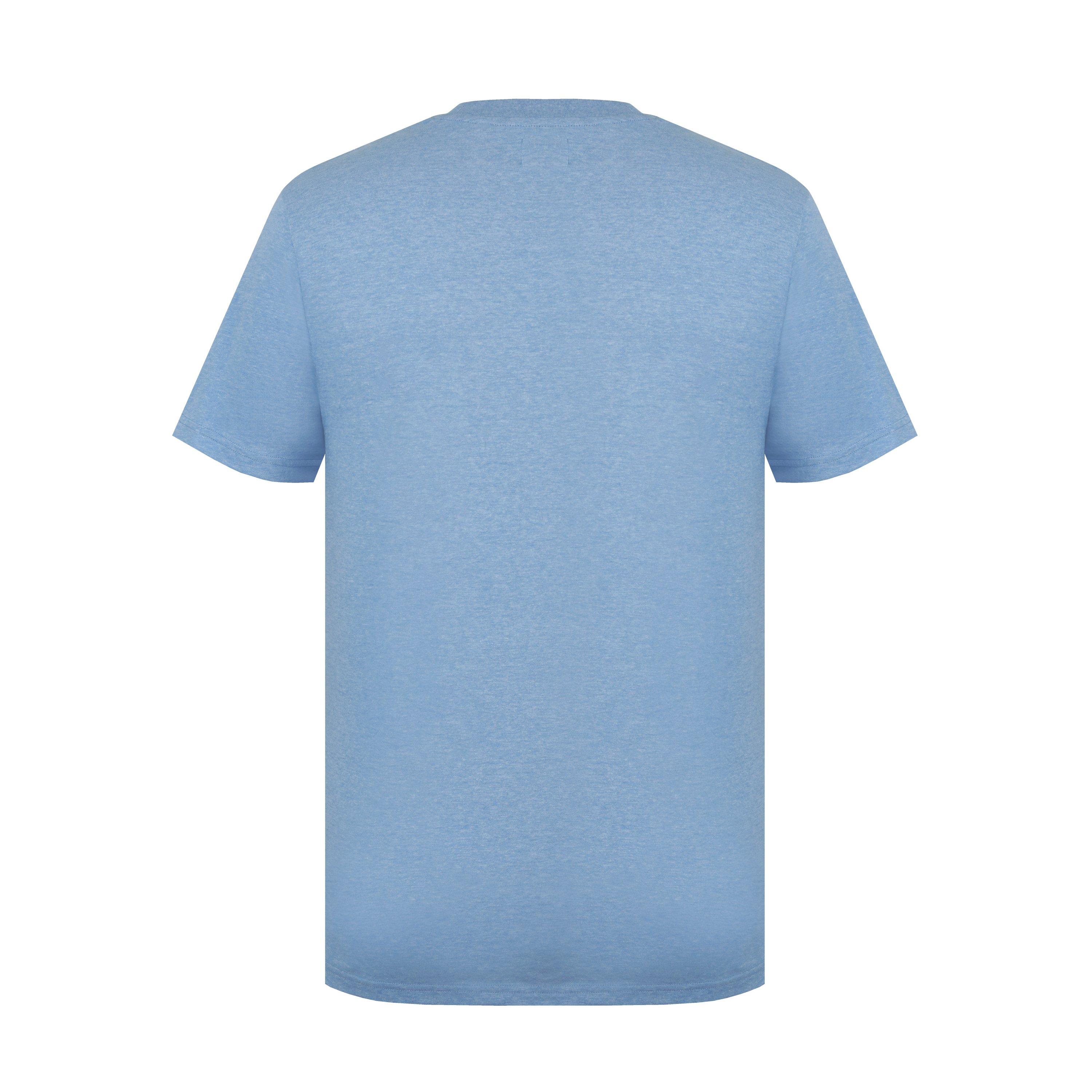 Luchtblauw M - Lee Cooper - LeeCooper Essentials Crew Neck T Shirt Mens - 2