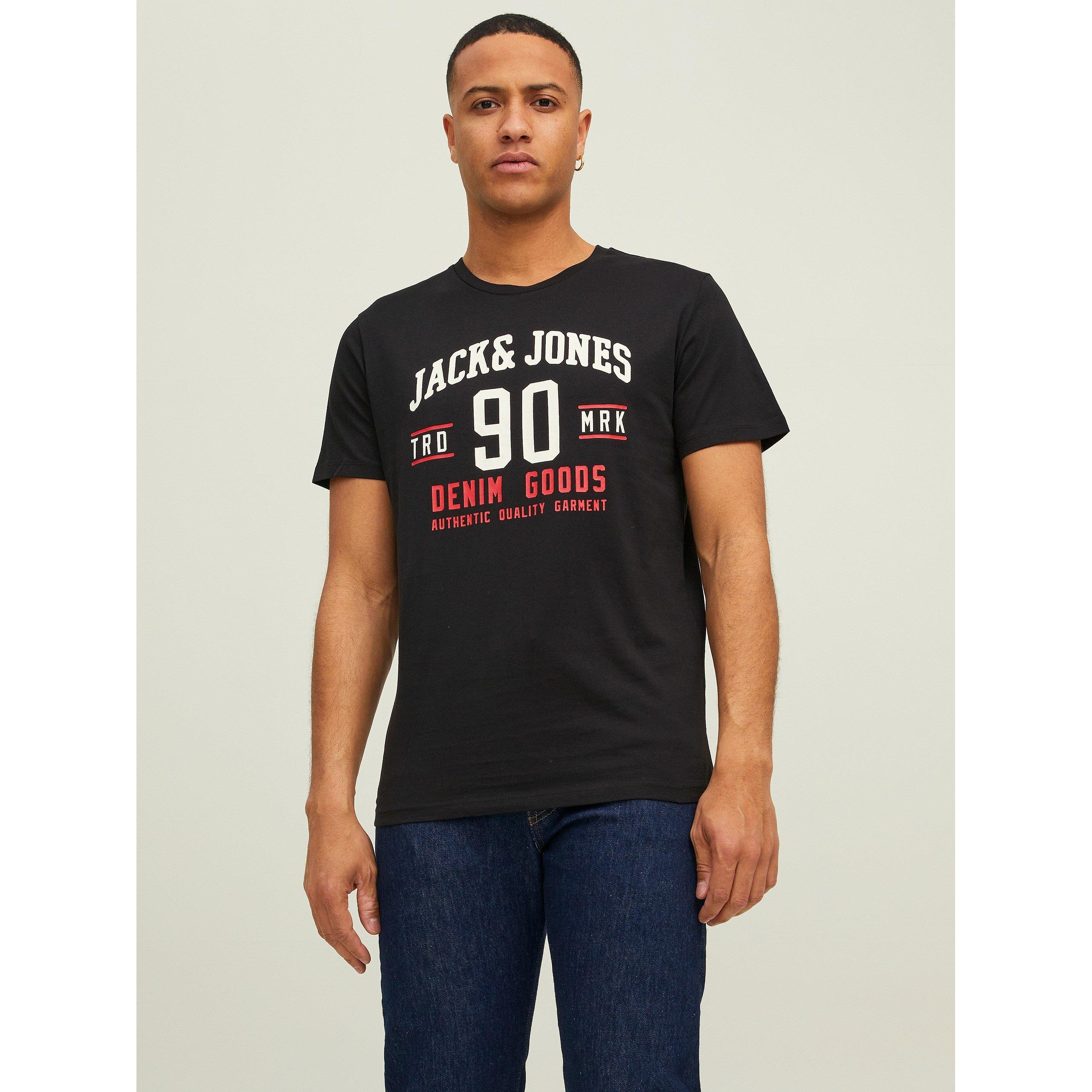 Blk/Wht/Nvy - Jack and Jones - Ethan 3-Pack Short Sleeve T-Shirt Mens - 2