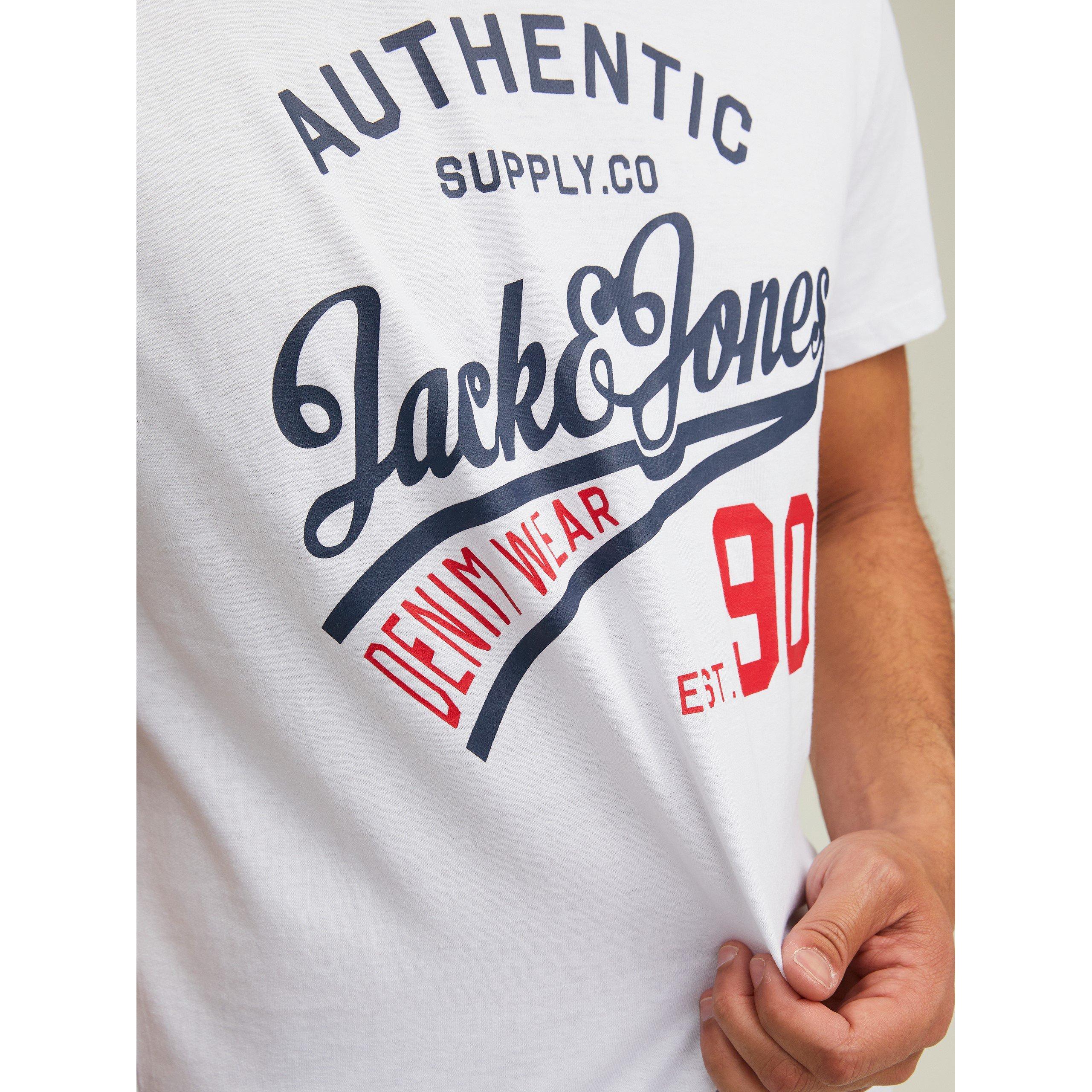 Blk/Wht/Nvy - Jack and Jones - Ethan 3-Pack Short Sleeve T-Shirt Mens - 5
