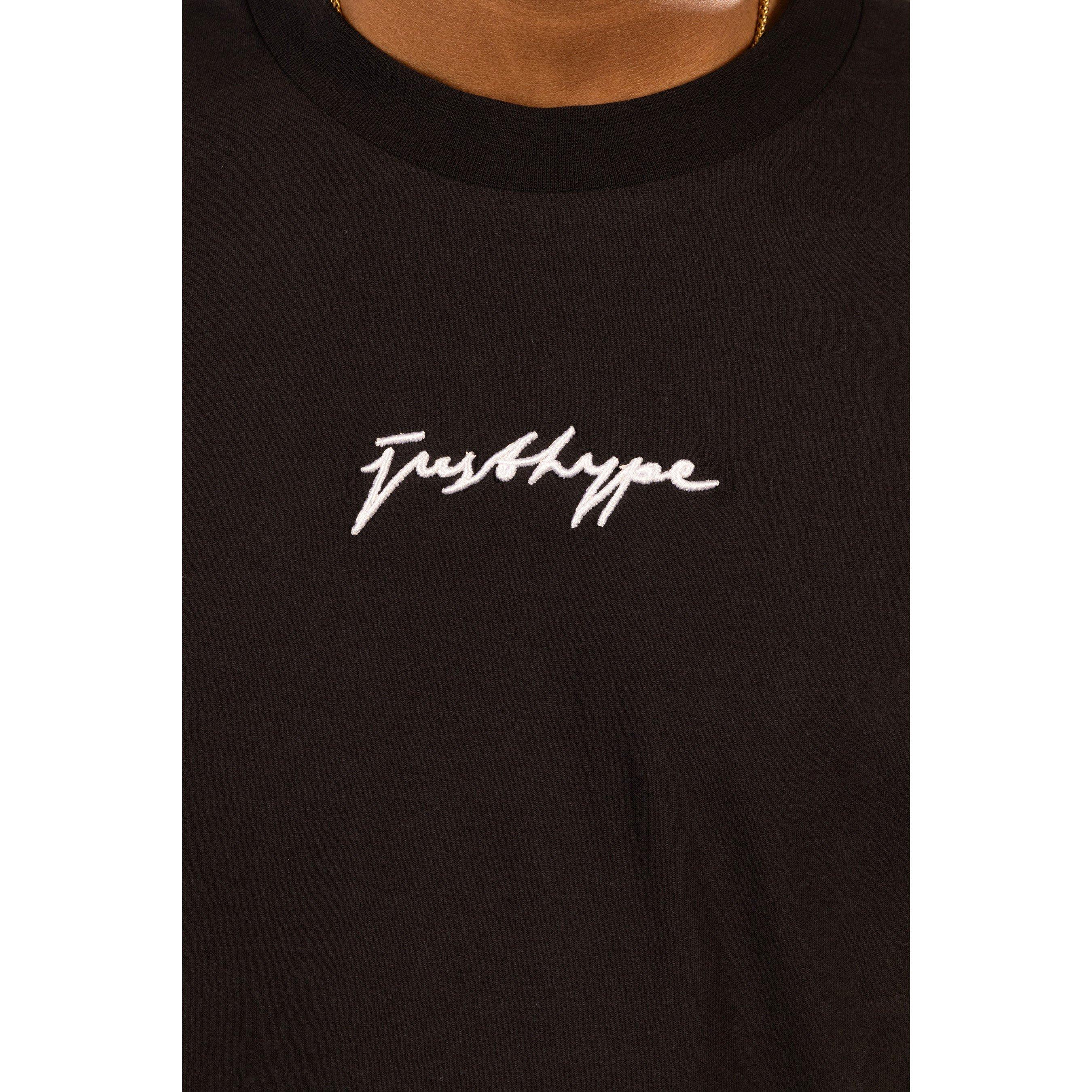 Black - Hype - Men's Oversized Regular Fit T-Shirt - 6