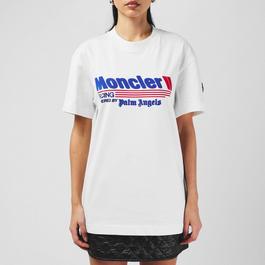 Moncler X Palm Angels Racing Logo T Shirt