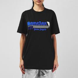 Moncler X Palm Angels Racing Logo T Shirt