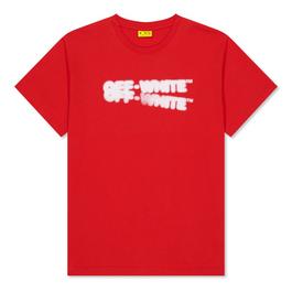 Off White Logo Spray Tee Jn44