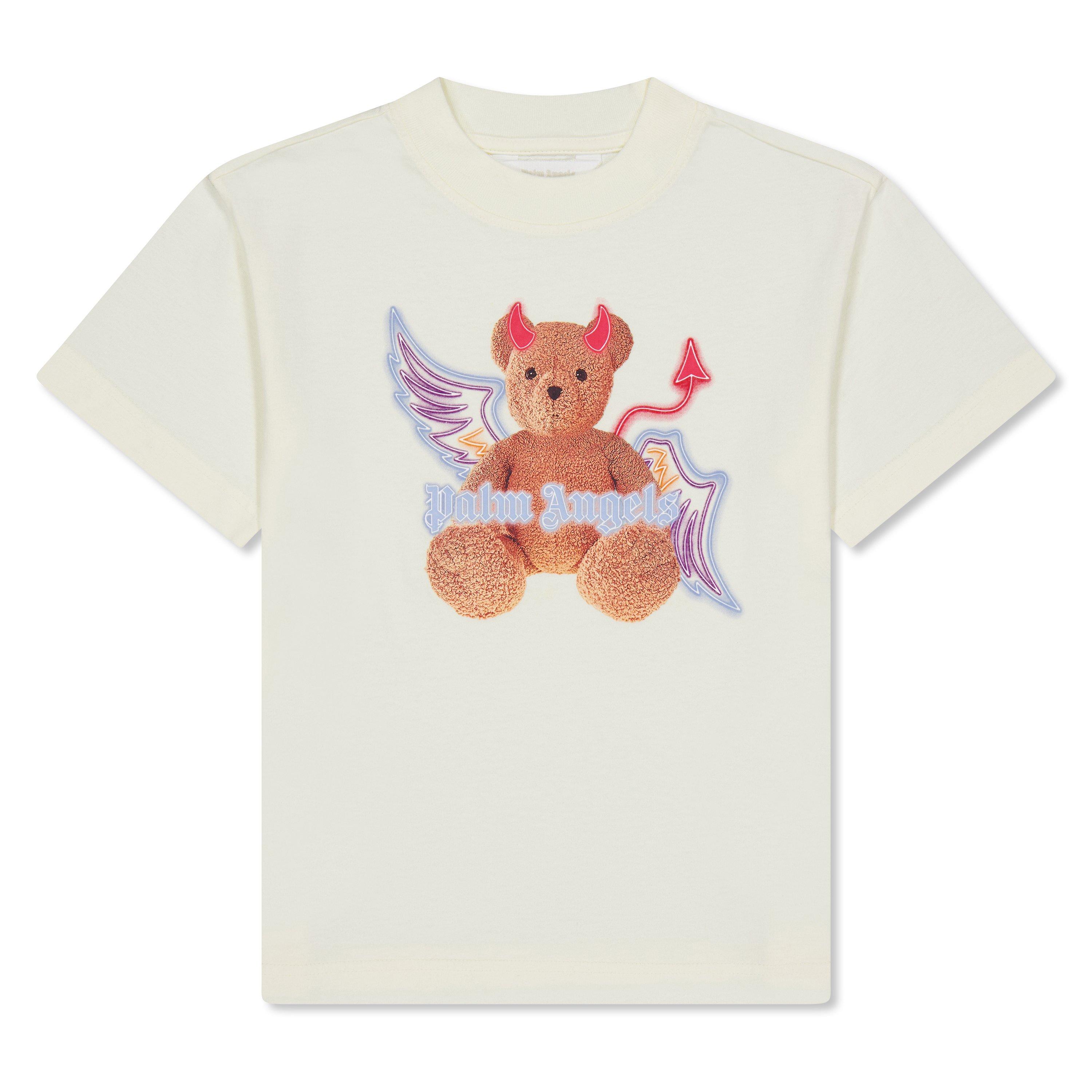 Butter Brn 0460 - Palm Angels - Devil Bear T-Shirt Juniors - 1