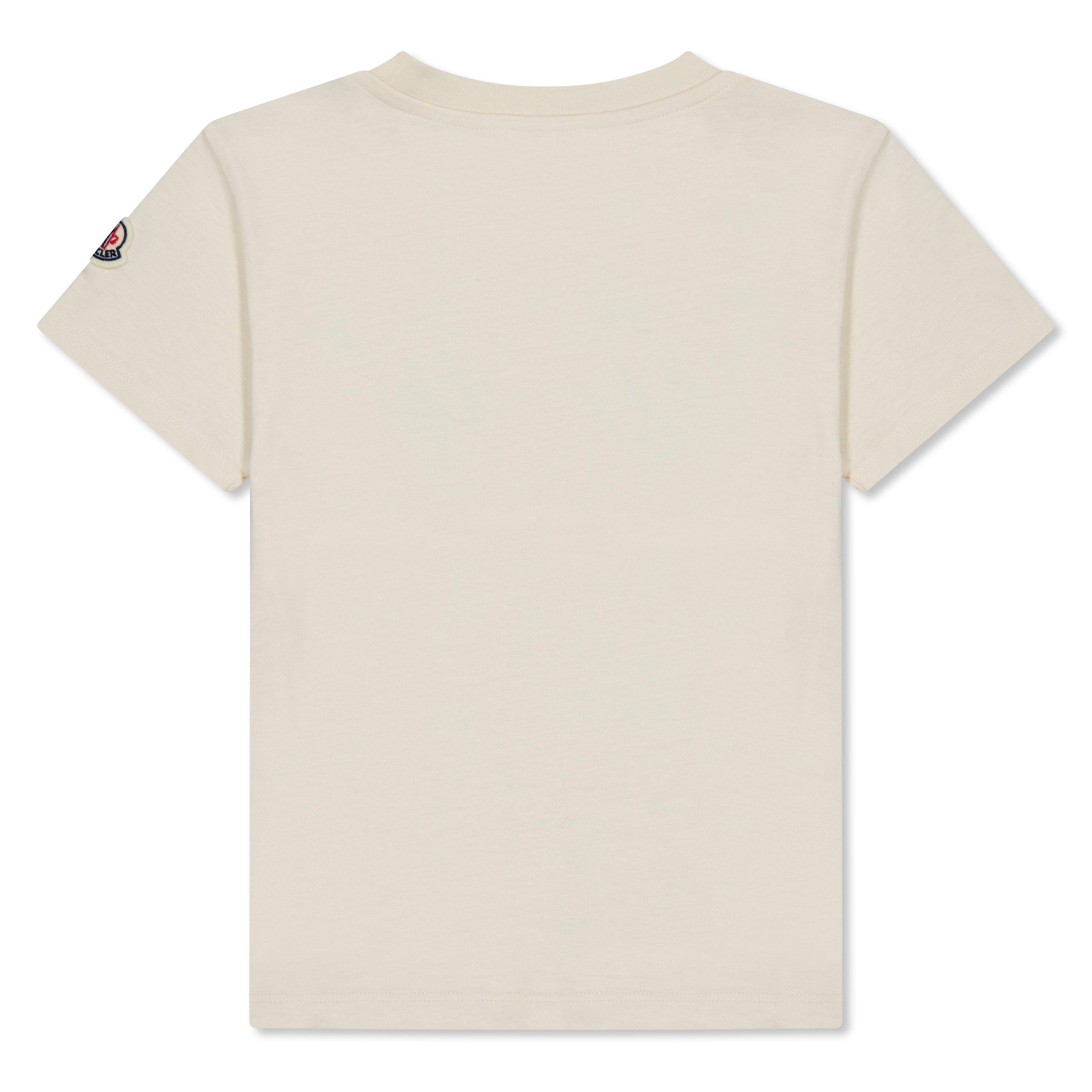 Cream 050 - Moncler - Studded Logo T-Shirt - 2