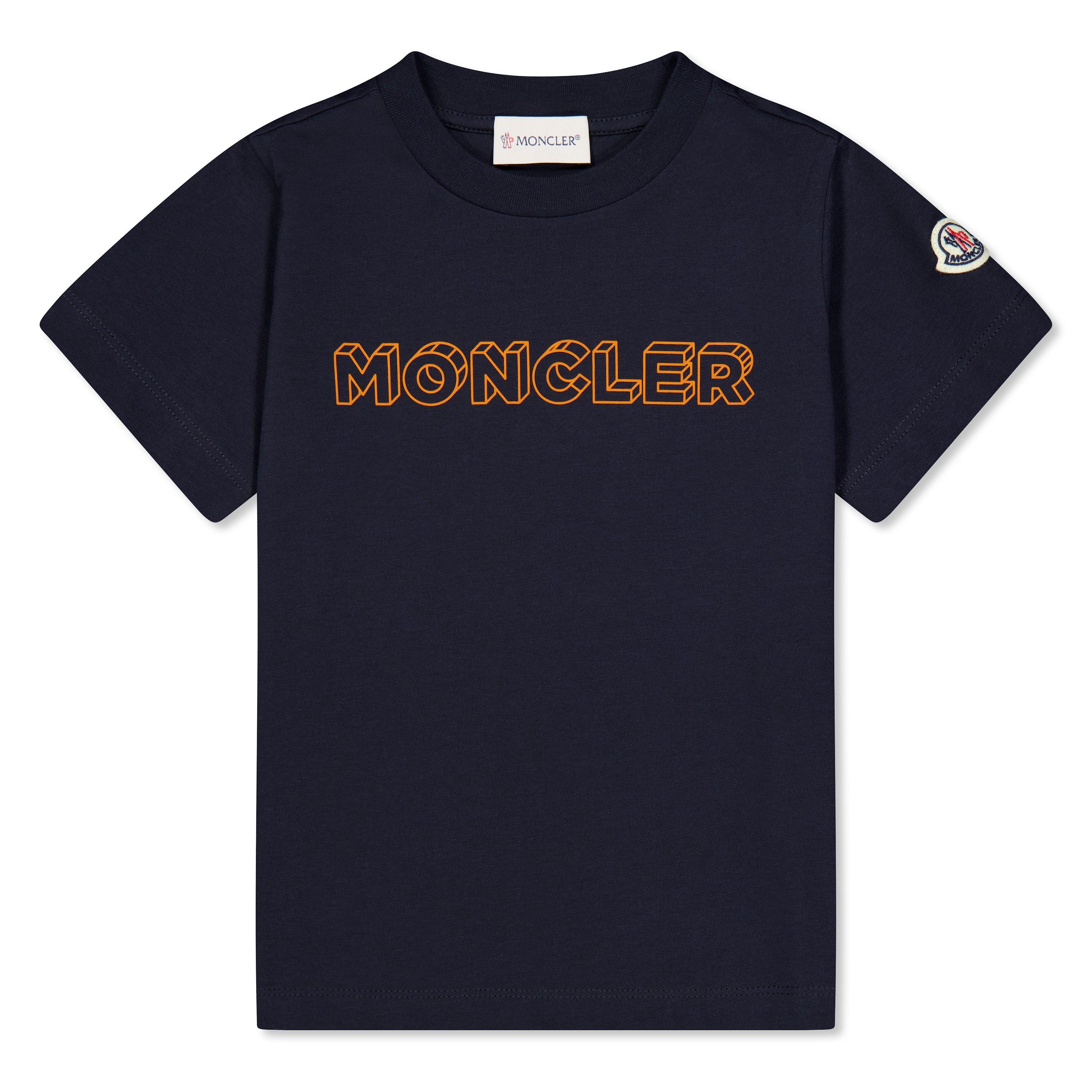 Navy 778 - Moncler - Logo T-Shirt Juniors - 1