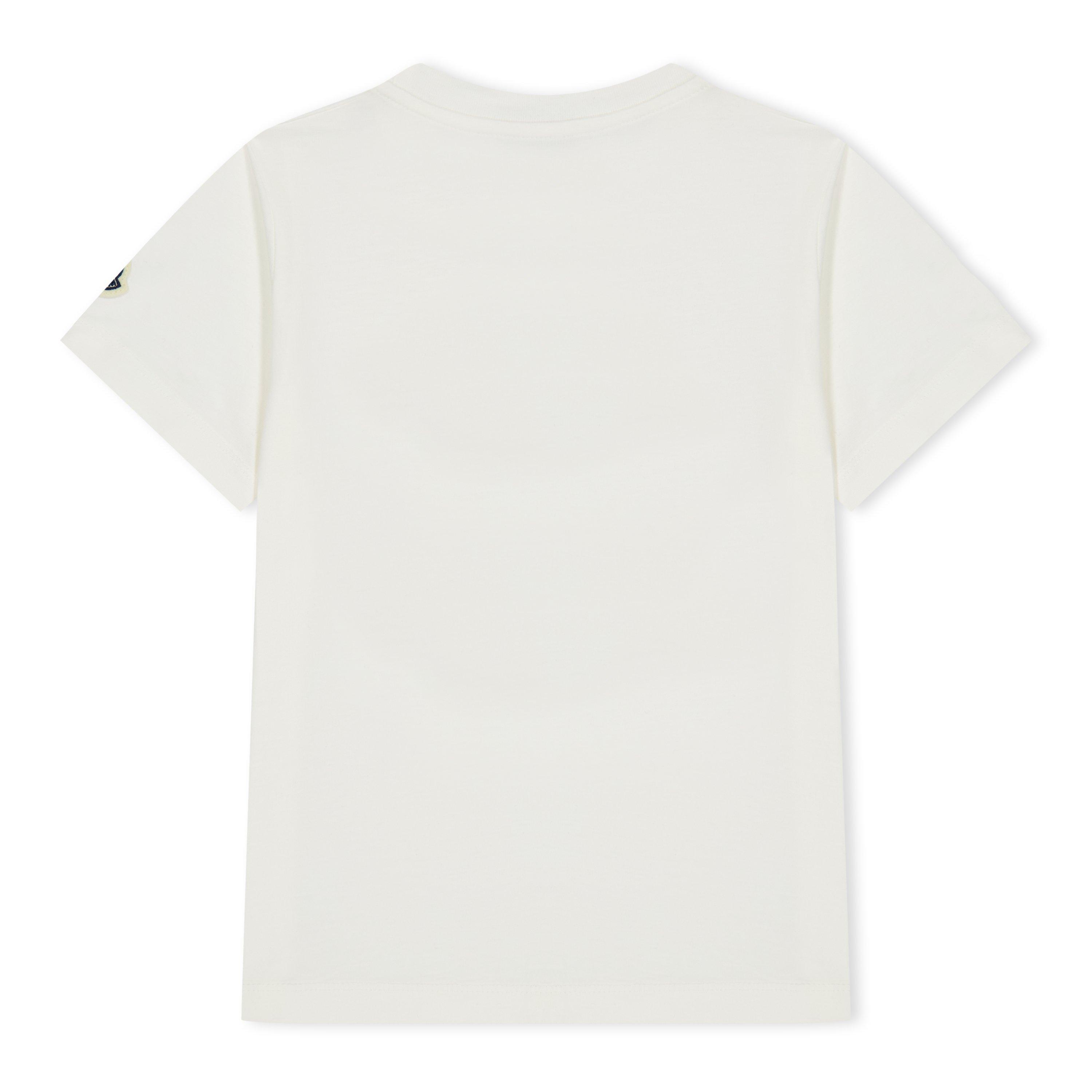 White F00 - Moncler - Large Logo T-Shirt Junior - 2