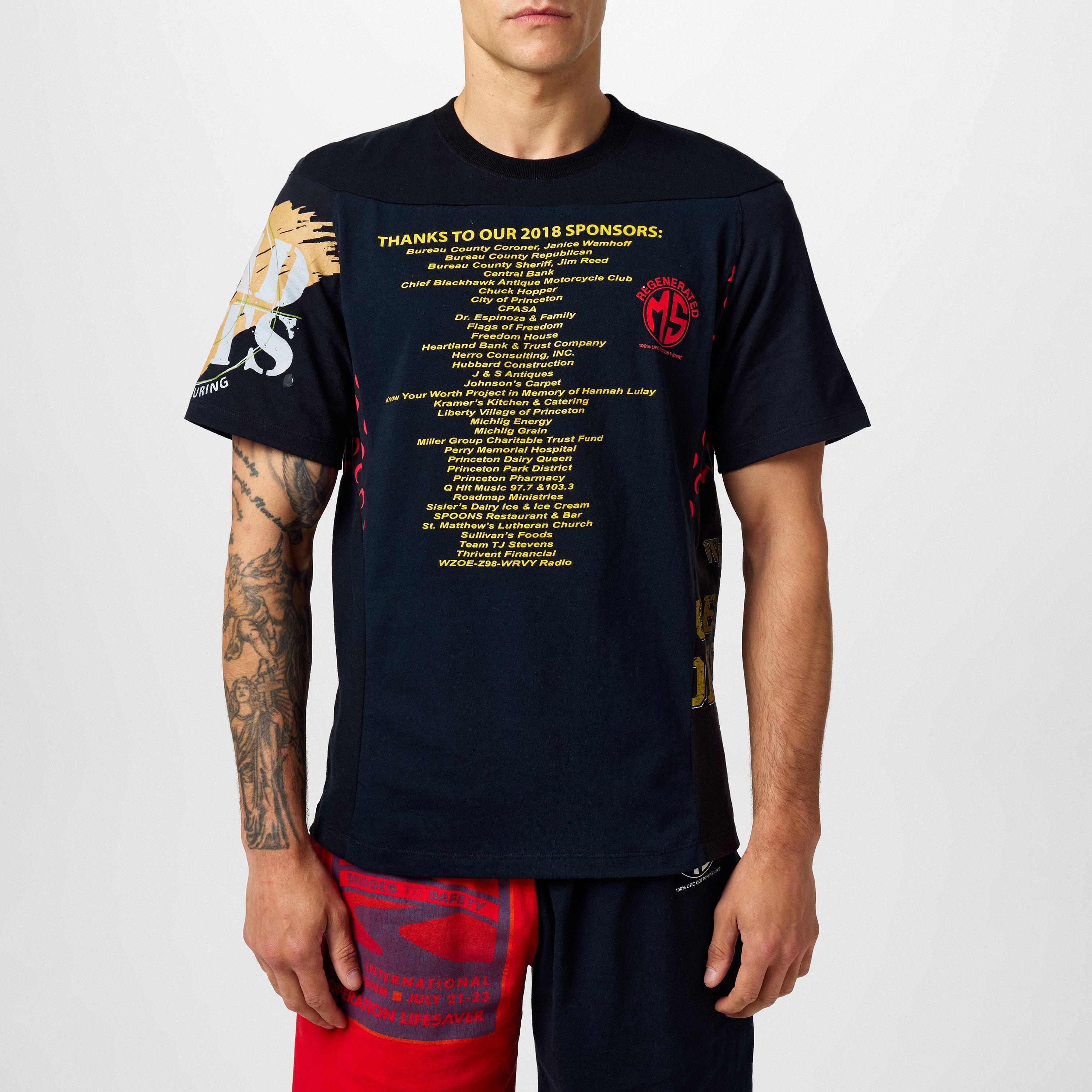 Black - Marine Serre - Graphic Regen T-Shirt - 3