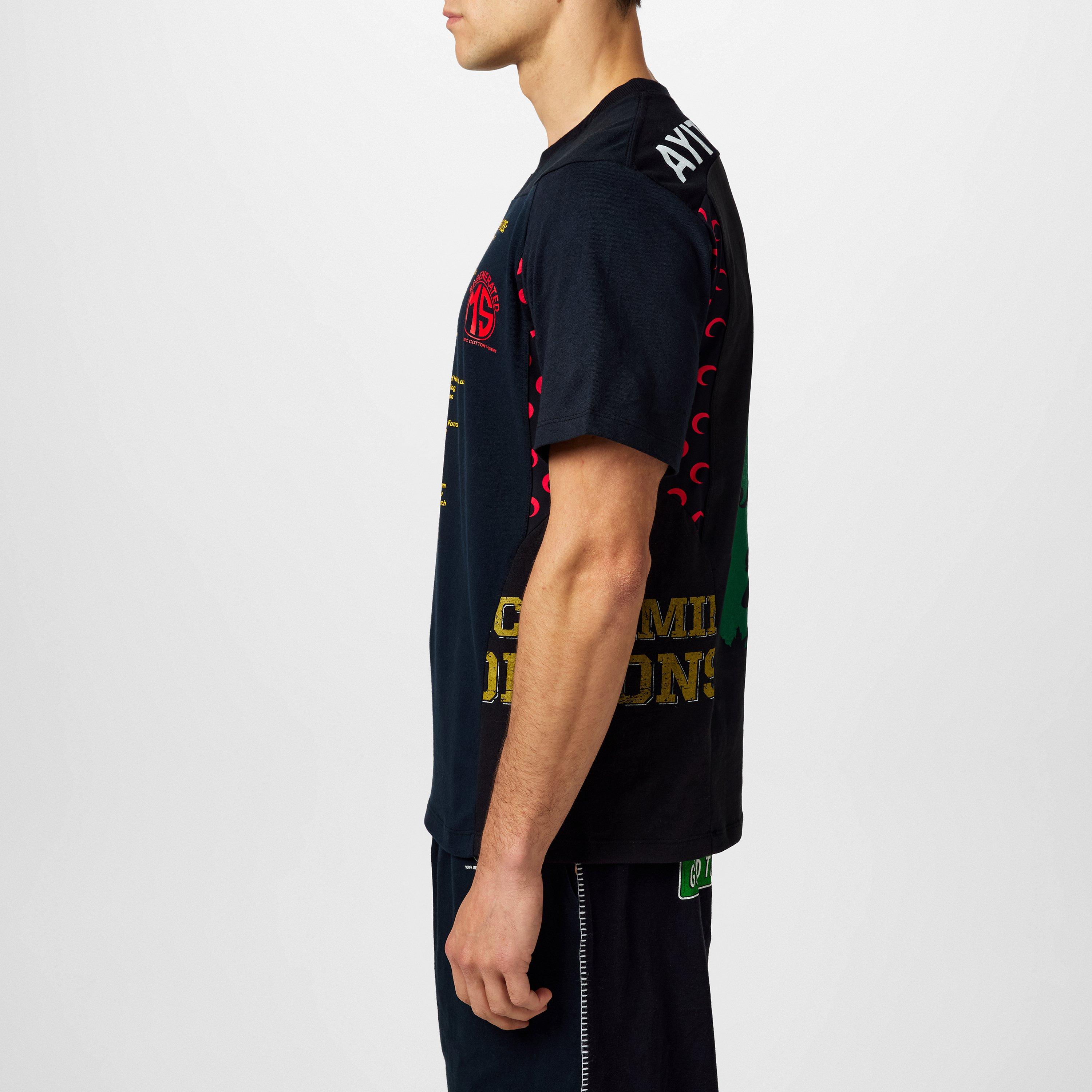 Black - Marine Serre - Graphic Regen T-Shirt - 5