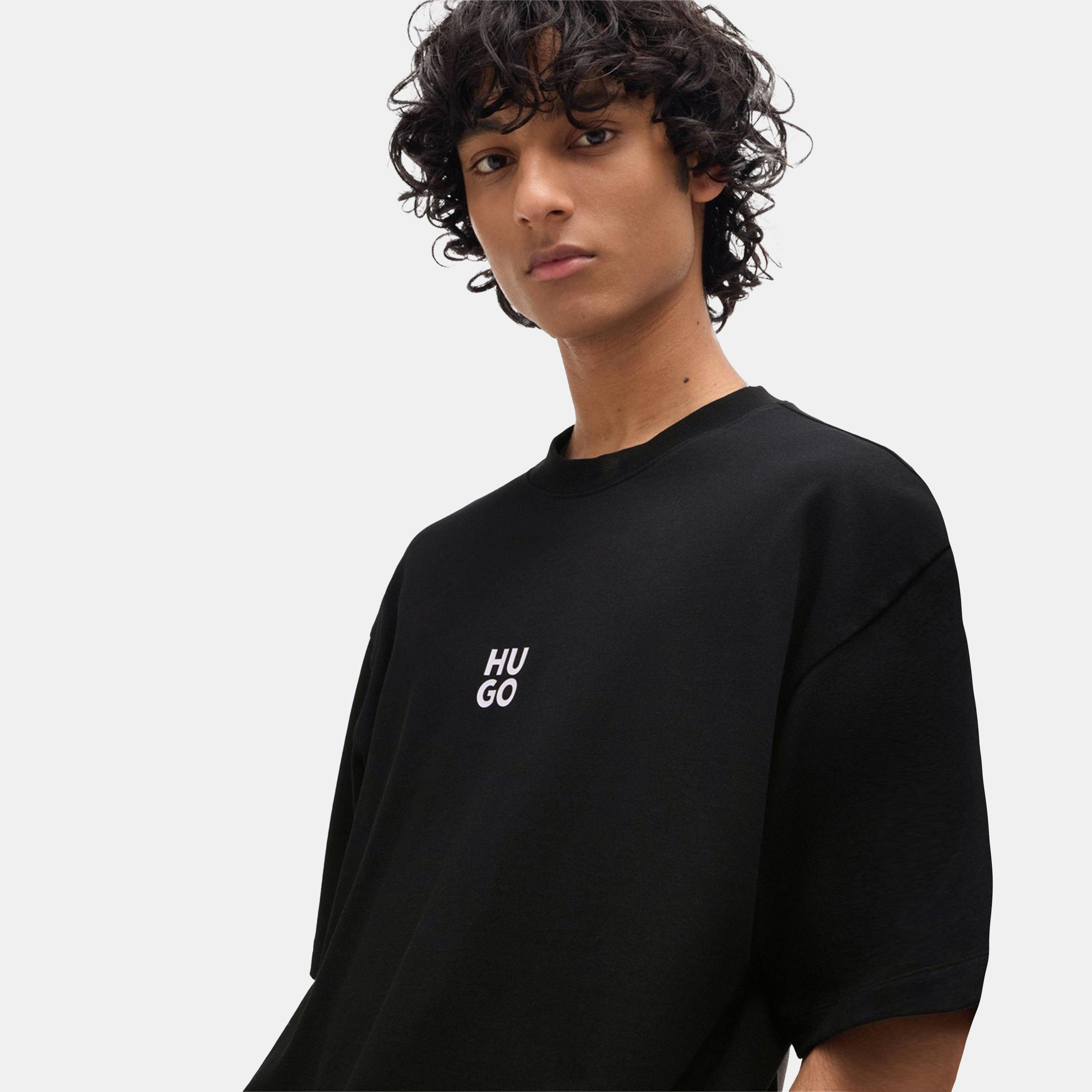 Black 001 - Hugo - Dflofire Regular Fit T-Shirt - 4