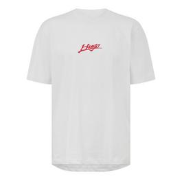 Hugo Logo Print Relaxed Fit T Shirt