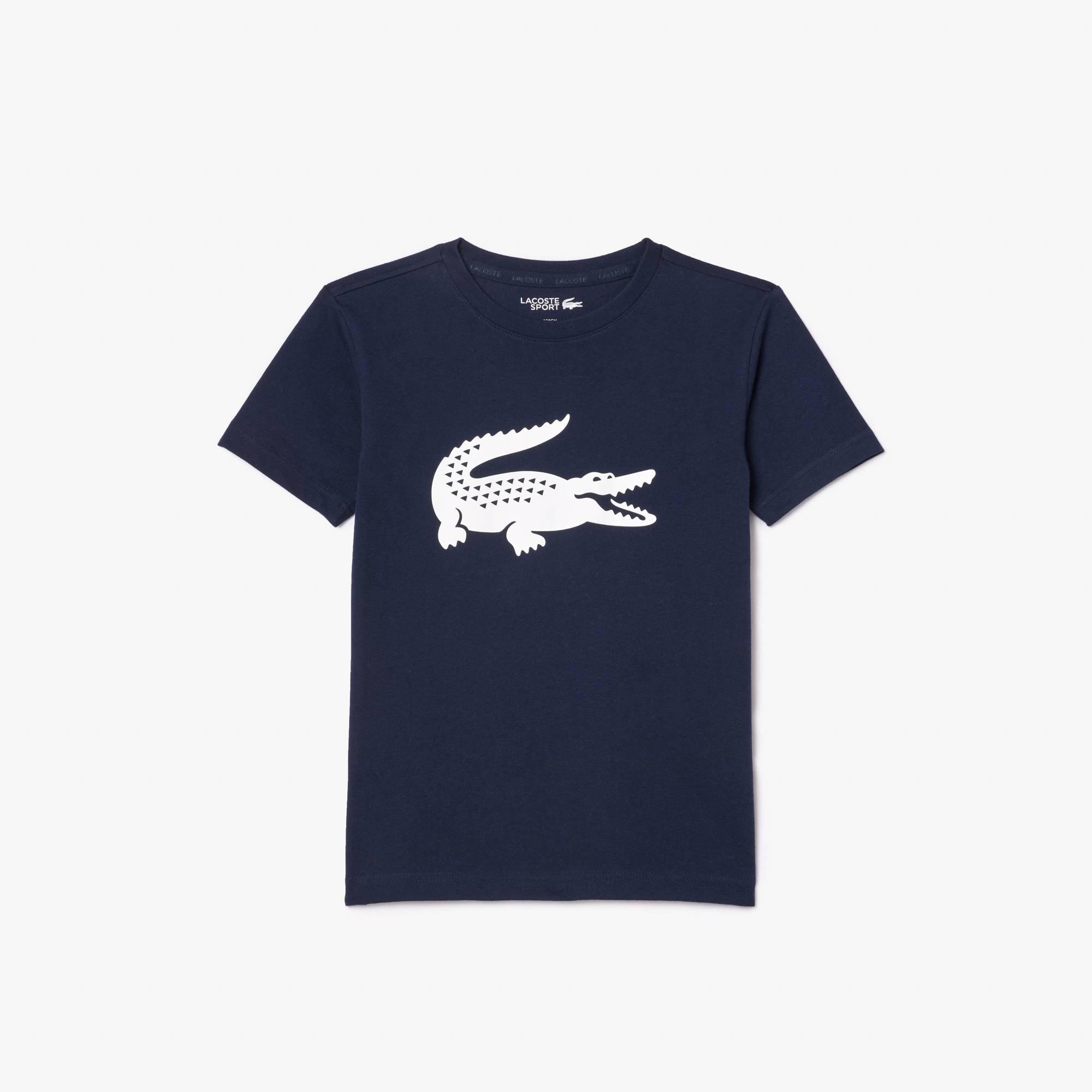 Navy 525 - Lacoste - Regular Fit Large Logo T-Shirt - 5