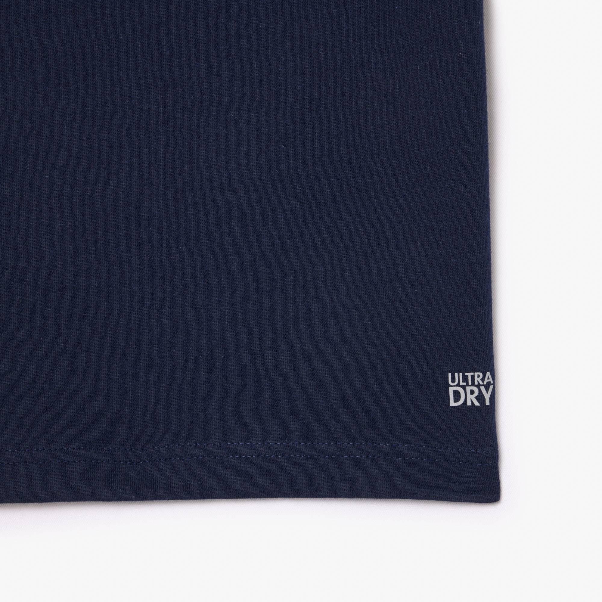 Navy 525 - Lacoste - Regular Fit Large Logo T-Shirt - 7
