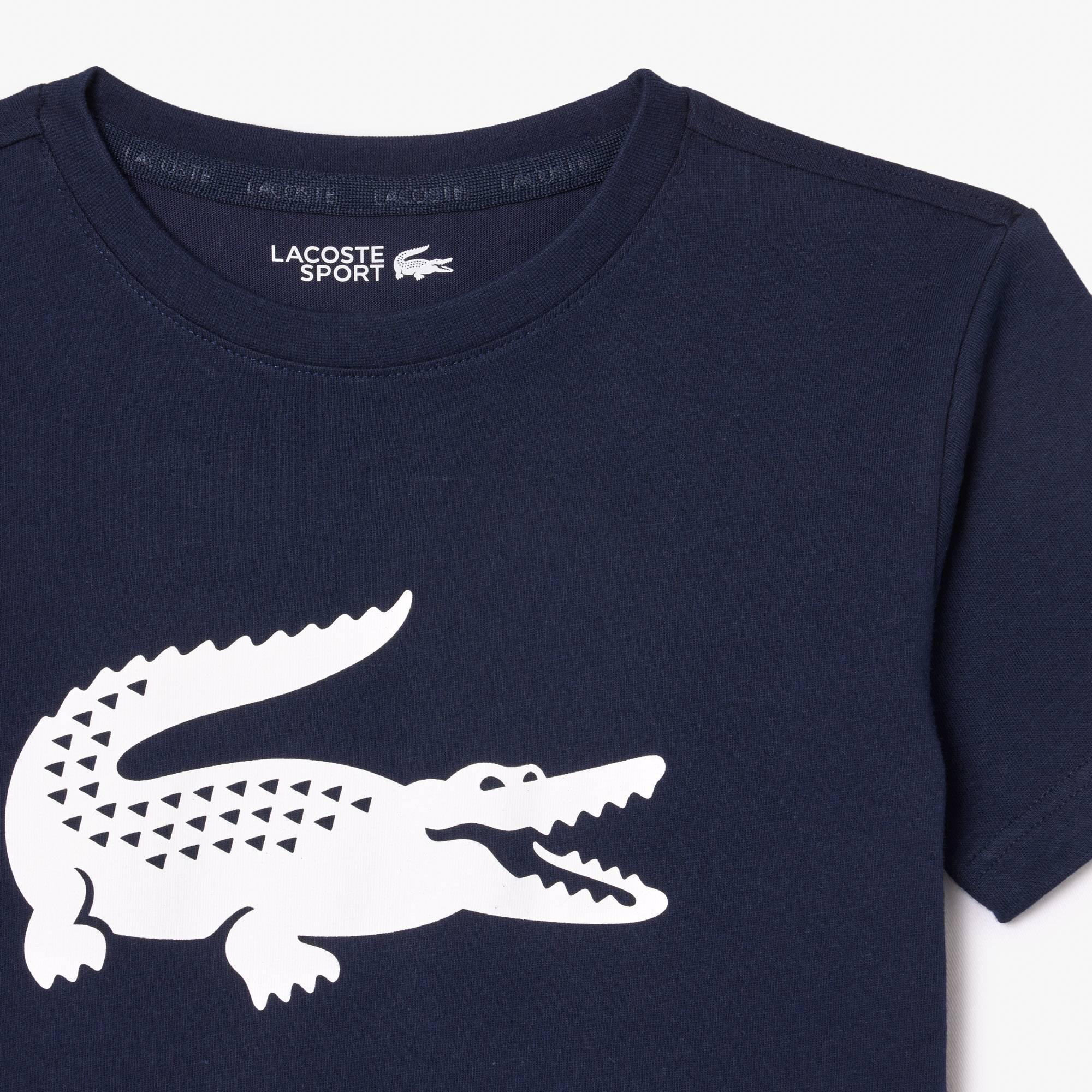 Navy 525 - Lacoste - Regular Fit Large Logo T-Shirt - 8