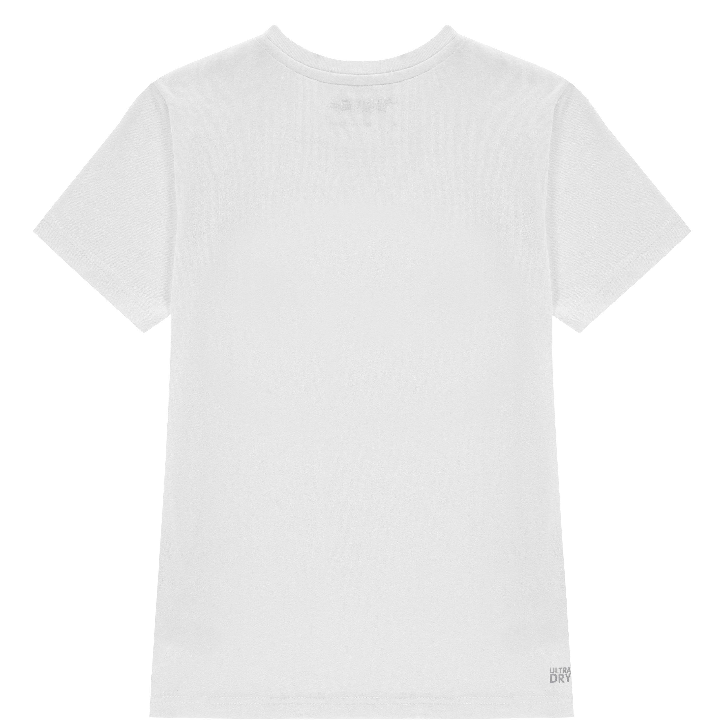 Branco AU8 - Lacoste - Regular Fit Large Logo T-Shirt - 5