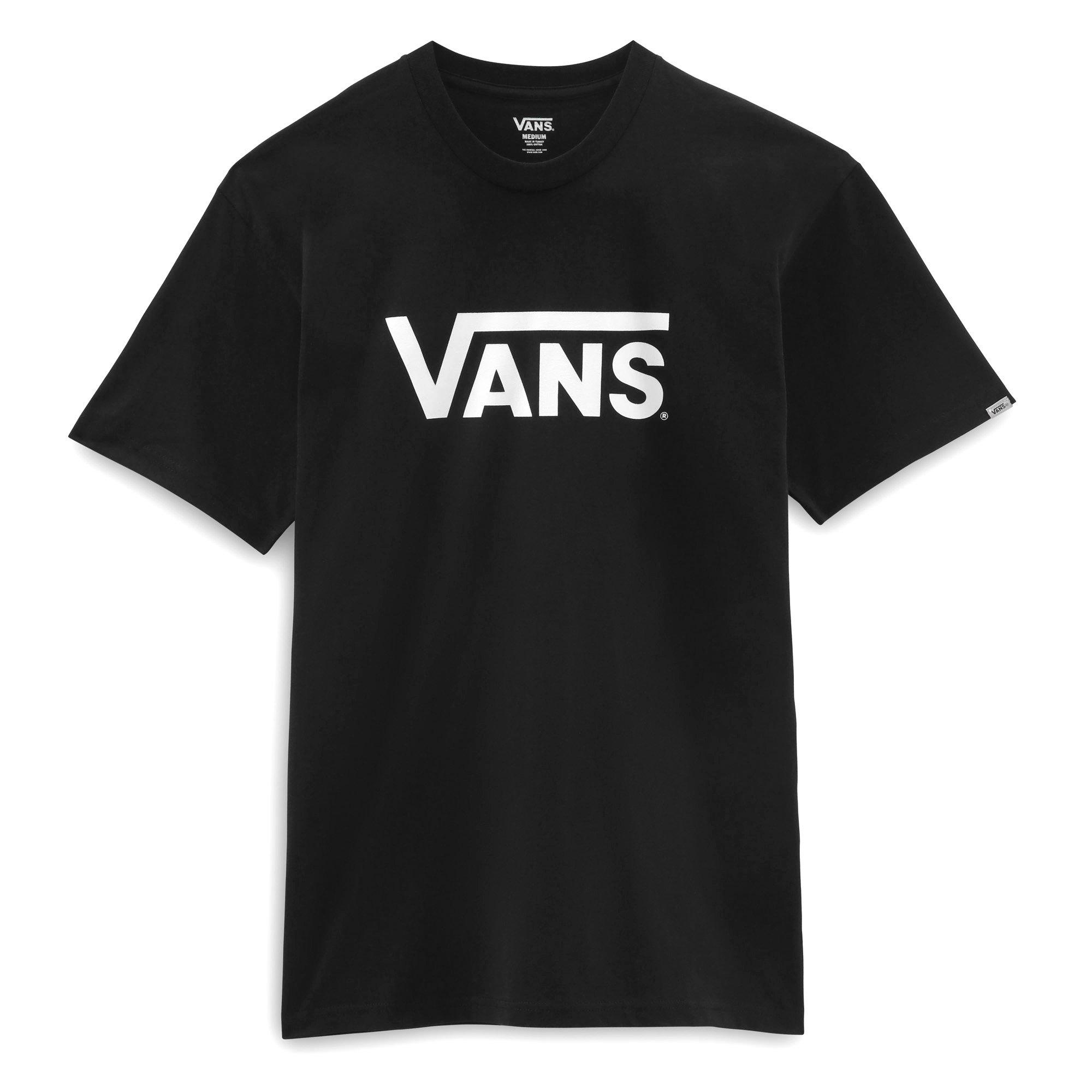 Vans Men's Classic T-Shirt - Black-White - Medium
