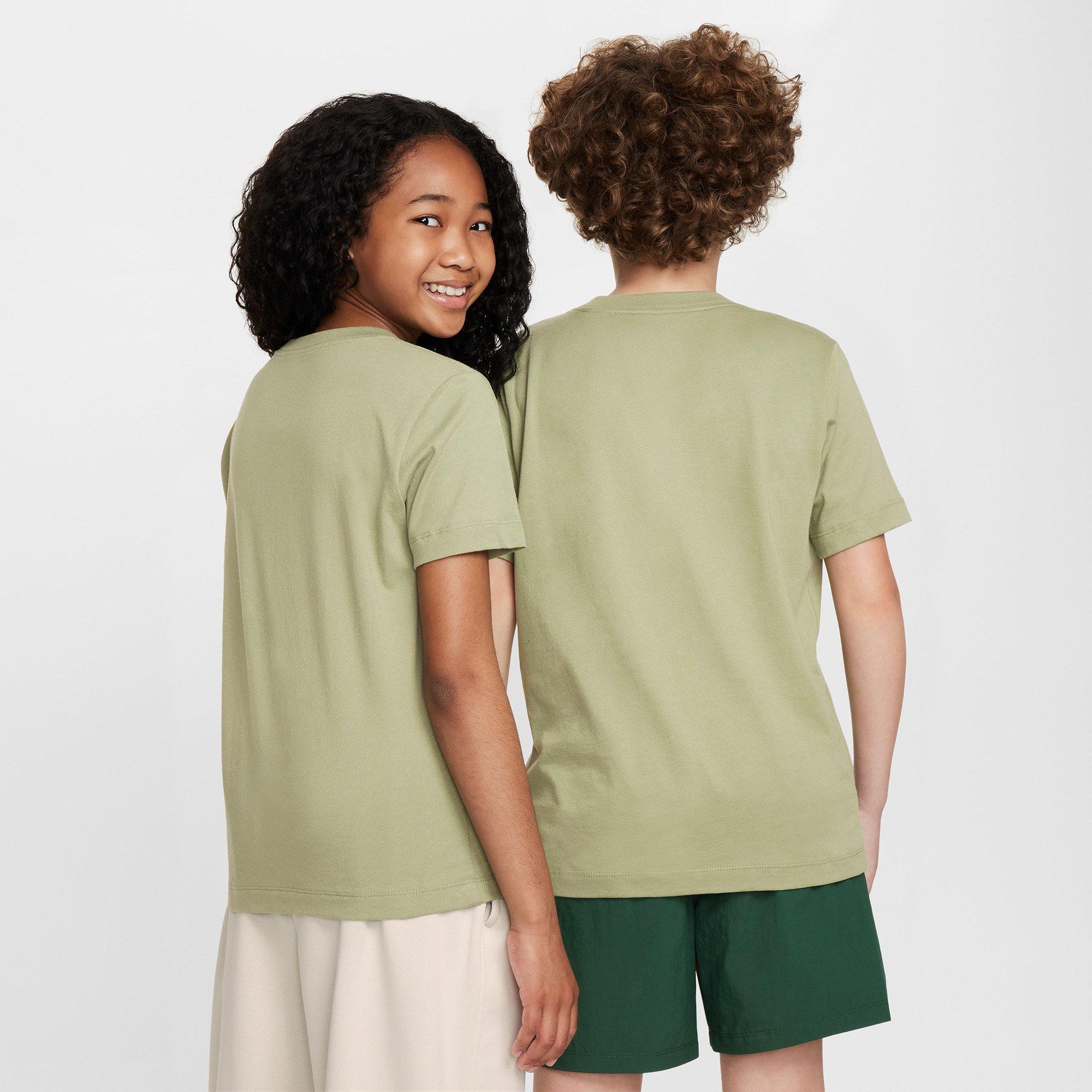 Oil Green - Nike - Sportswear Embroidered Futura Juniors T Shirt - 2