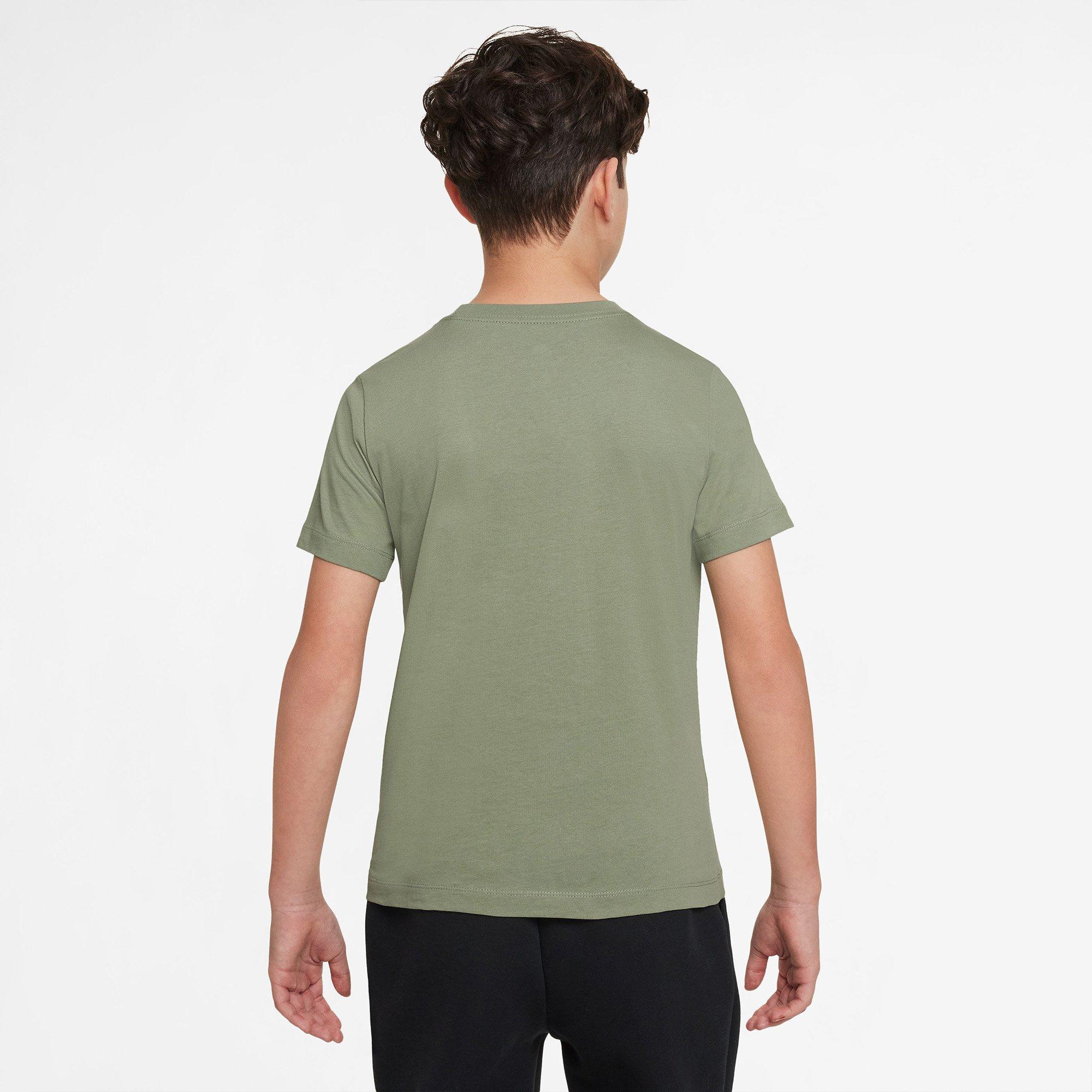 Oil Green - Nike - Sportswear Embroidered Futura Juniors T Shirt - 5