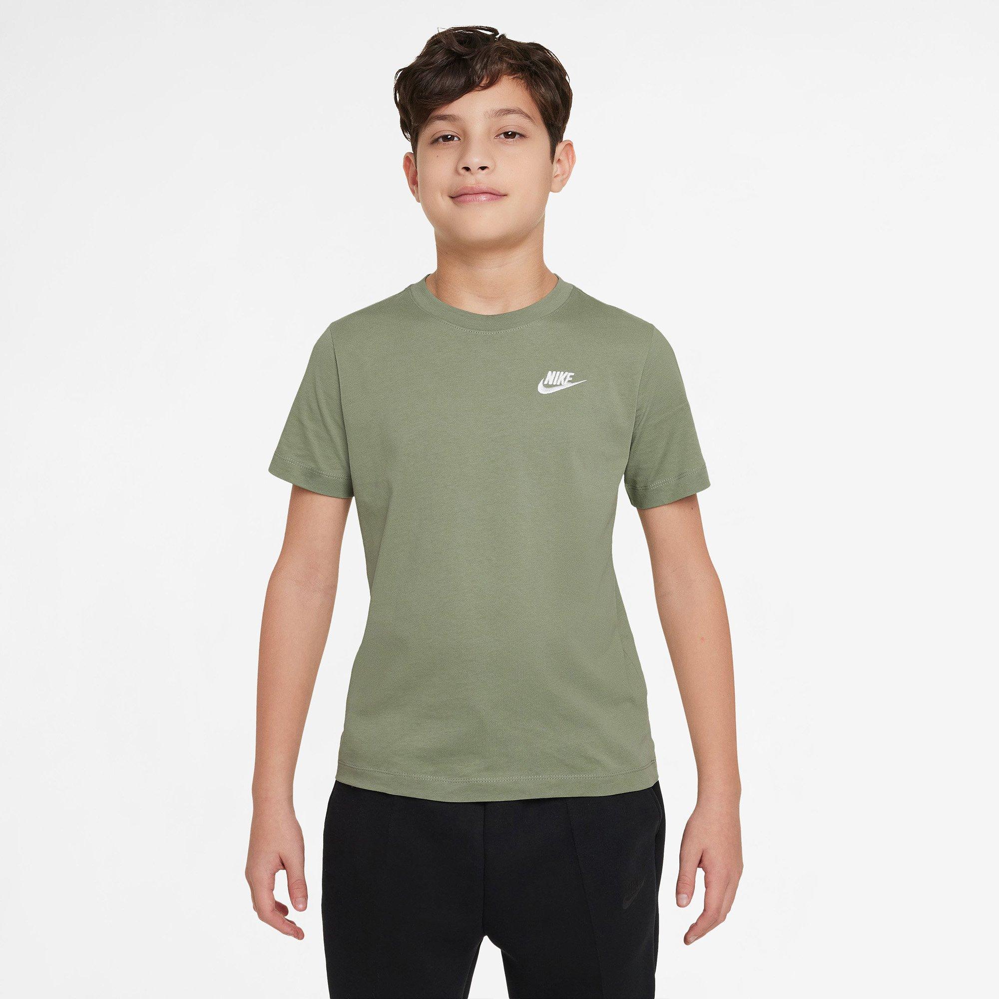 Oil Green - Nike - Sportswear Embroidered Futura Juniors T Shirt - 6