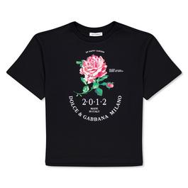 Dolce and Gabbana Cotton Stretch Jersey T Shirt Juniors