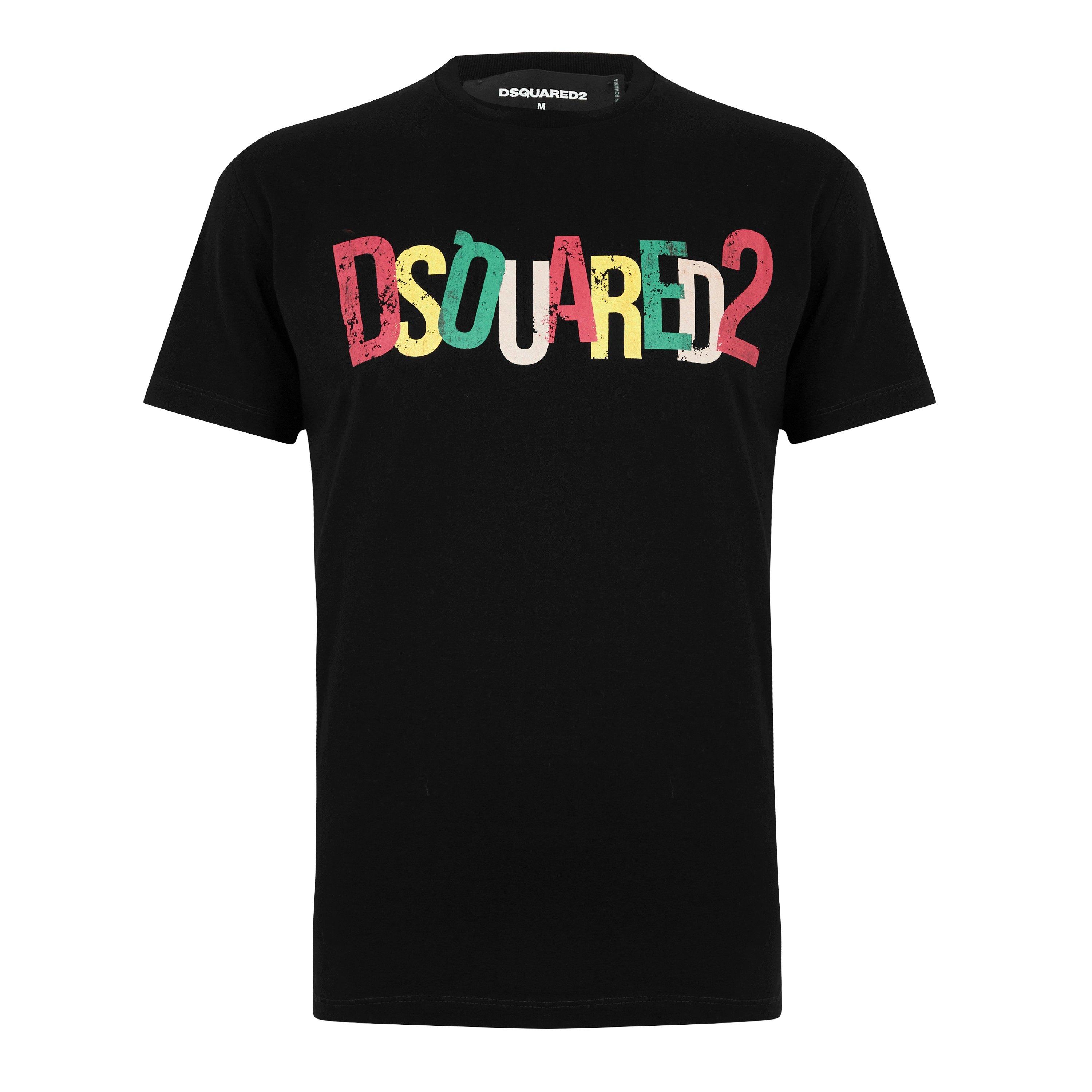 Black 900 - DSquared2 - Multi Print T-Shirt - 7