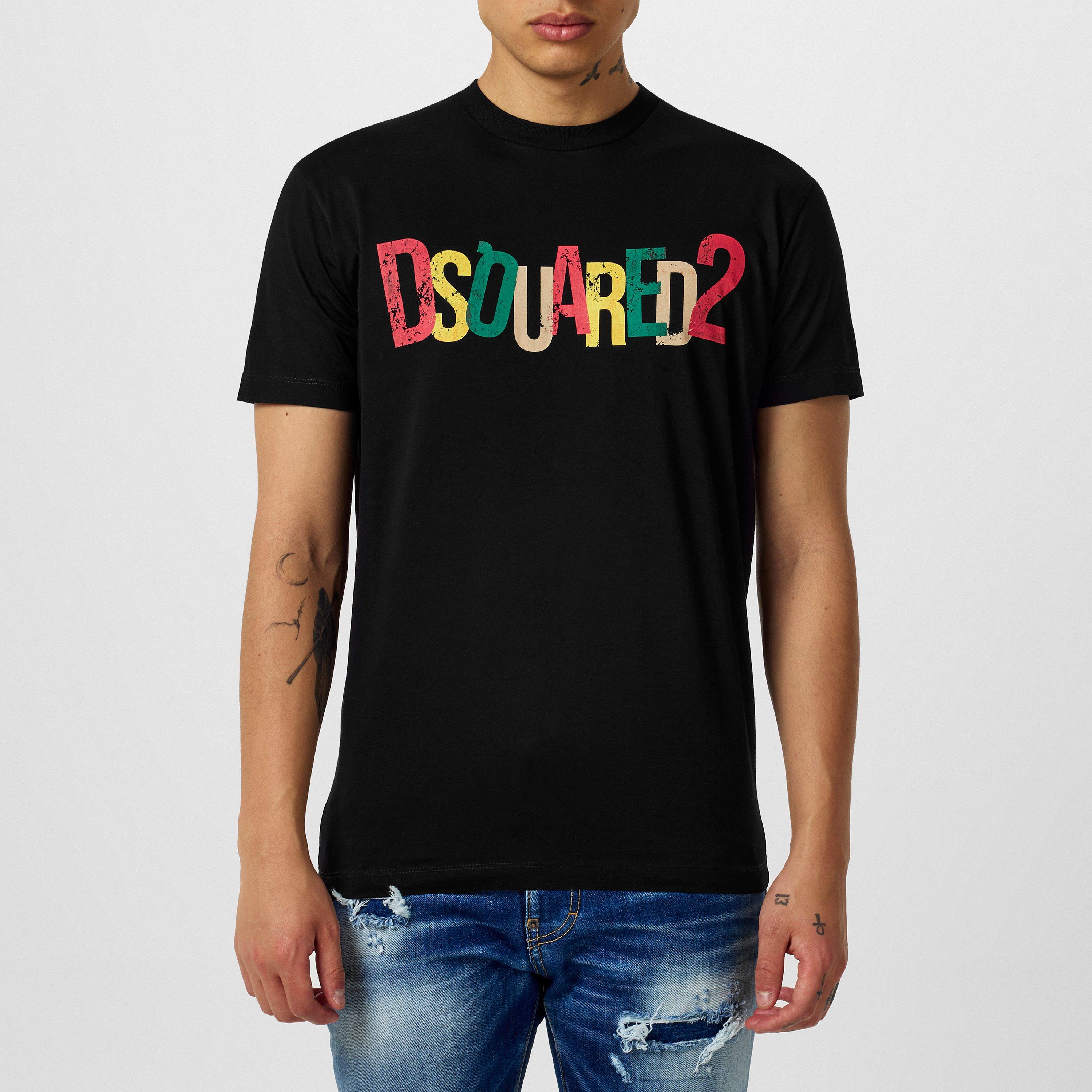 Black 900 - DSquared2 - Multi Print T-Shirt - 3