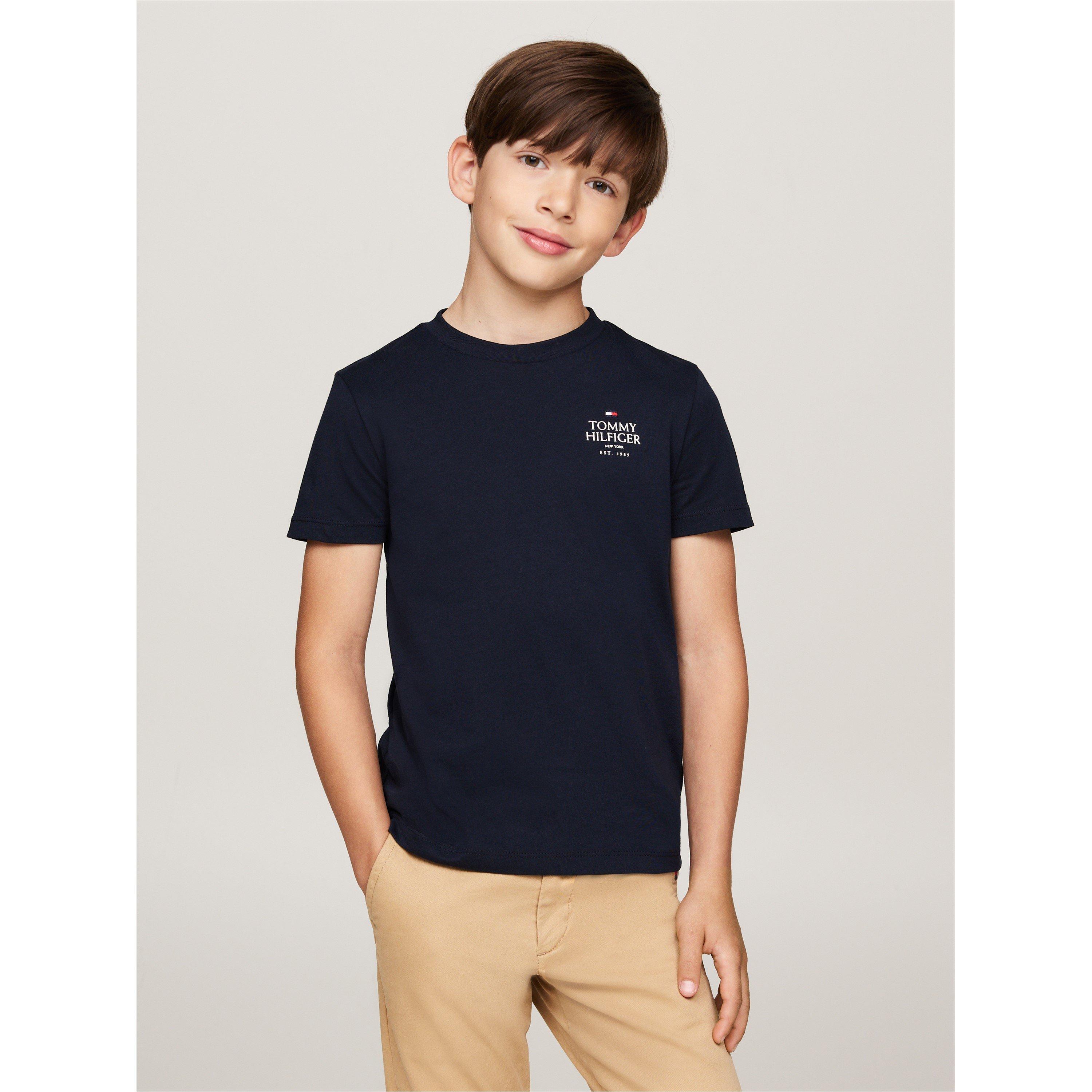 Tommy Hilfiger Boys Short-Sleeved T-Shirt - Desert Sky Dw5 - 16Y