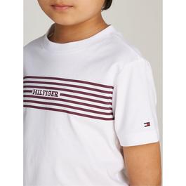 Tommy Hilfiger MONOTYPE PRINT STRIPE REG TEE SS