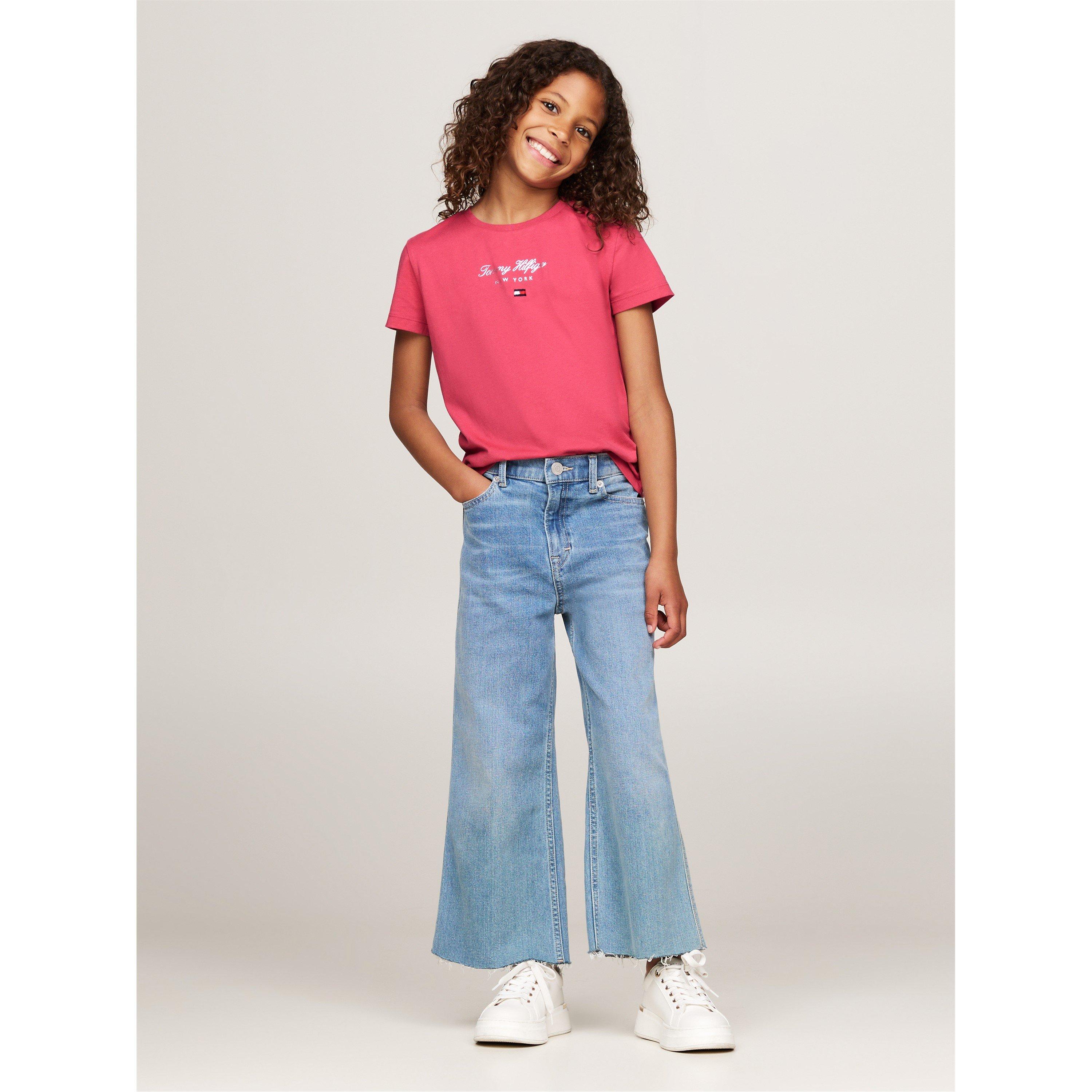 Pink XI0 - Tommy Hilfiger - NYC Foil Short Sleeve T-Shirt Juniors - 3