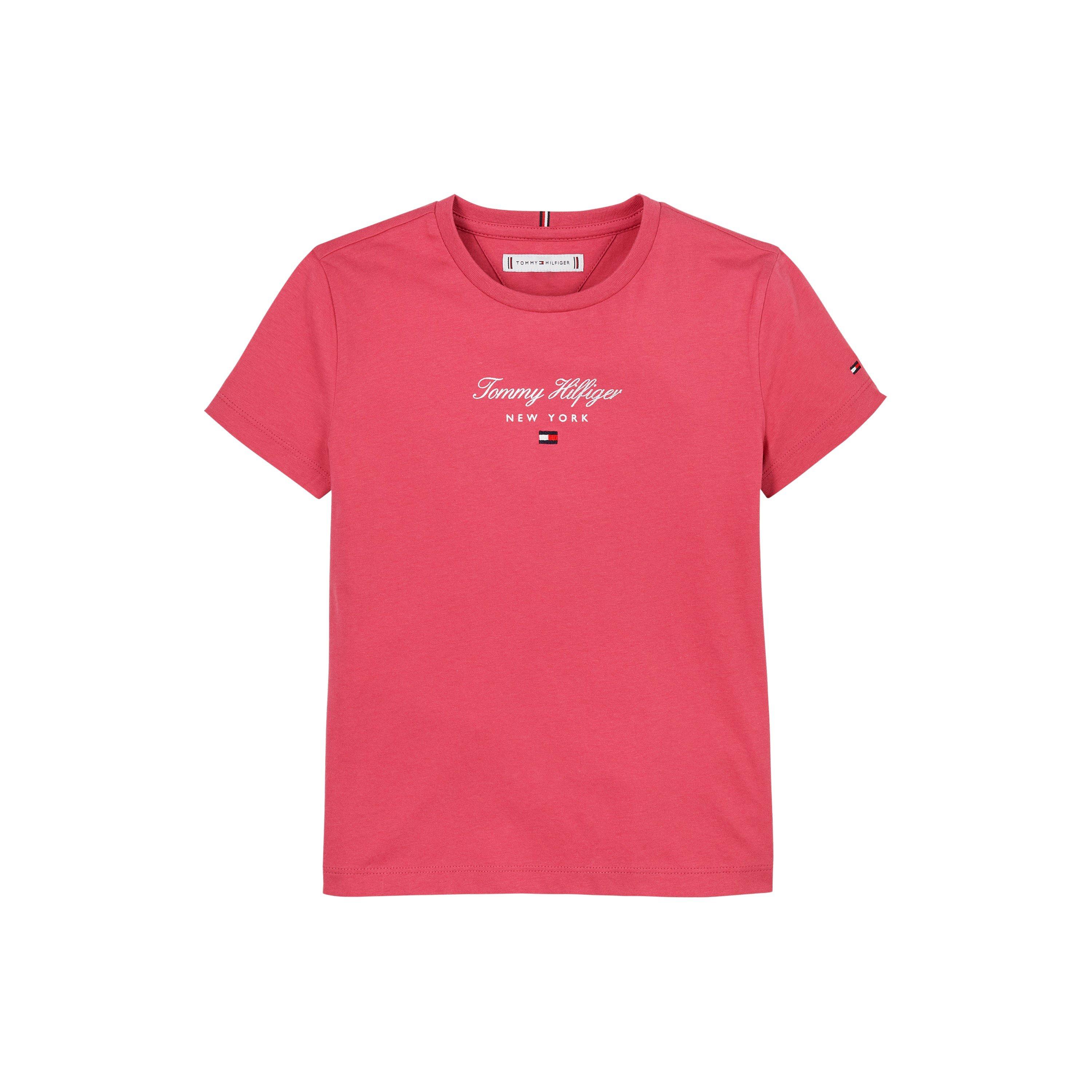 Pink XI0 - Tommy Hilfiger - NYC Foil Short Sleeve T-Shirt Juniors - 5