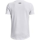 Blanc - Under Armour - UA Cotton Short Sleeve T-Shirt Junior Boys - 2