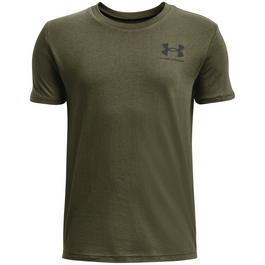 Under Armour Left Chest Logo Short Sleeve Juniors