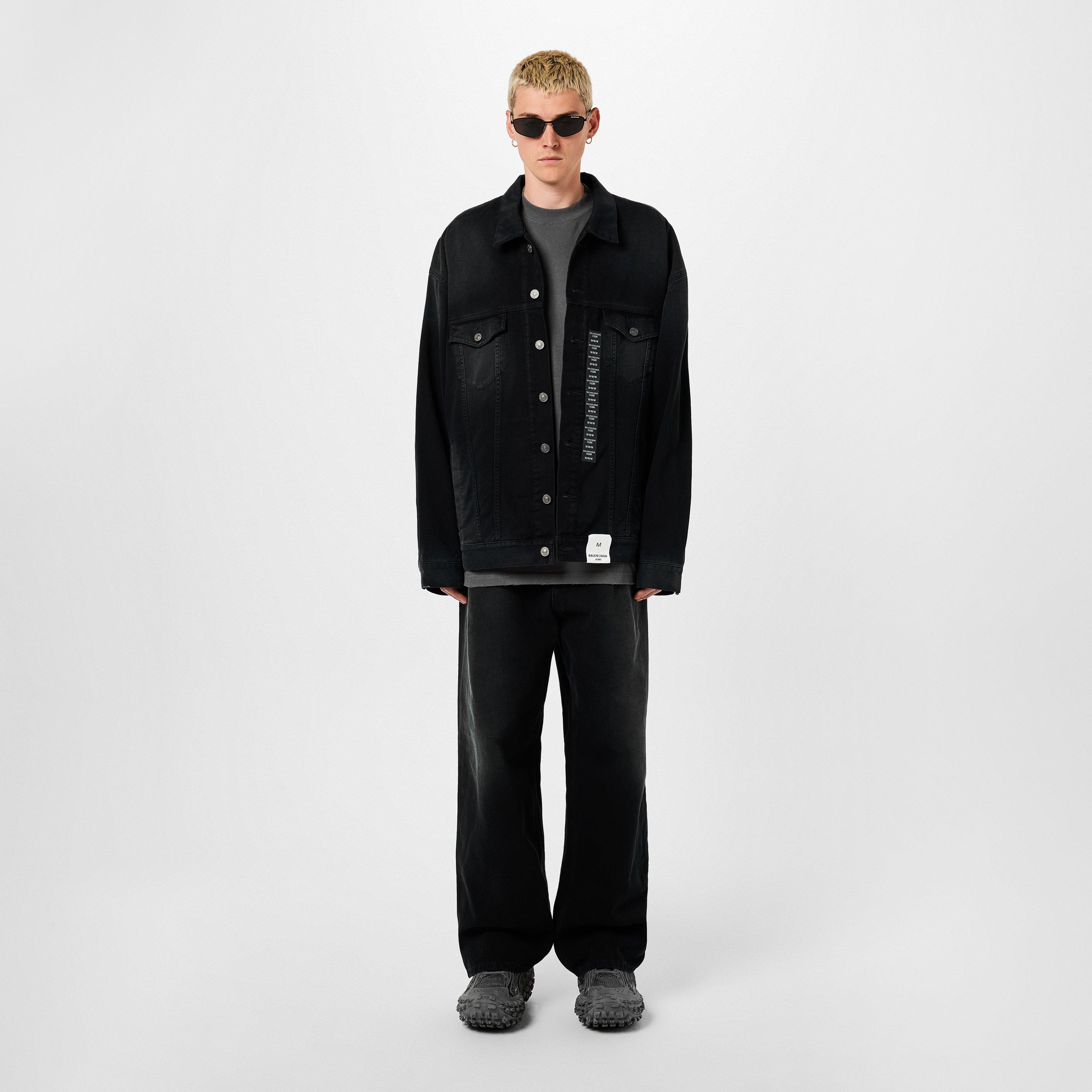 Smoke Grey - Balenciaga - Oversized Embroidered Cotton-Jersey T-Shirt - 4