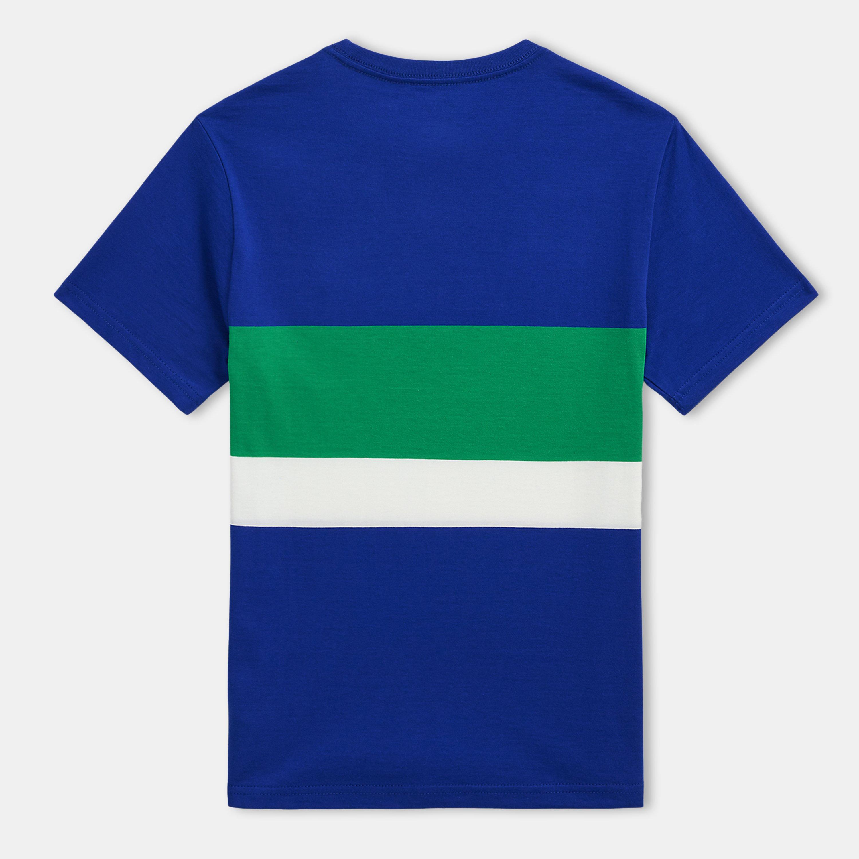 Azure Multi - Polo Ralph Lauren - Striped Jersey Tee Juniors - 2