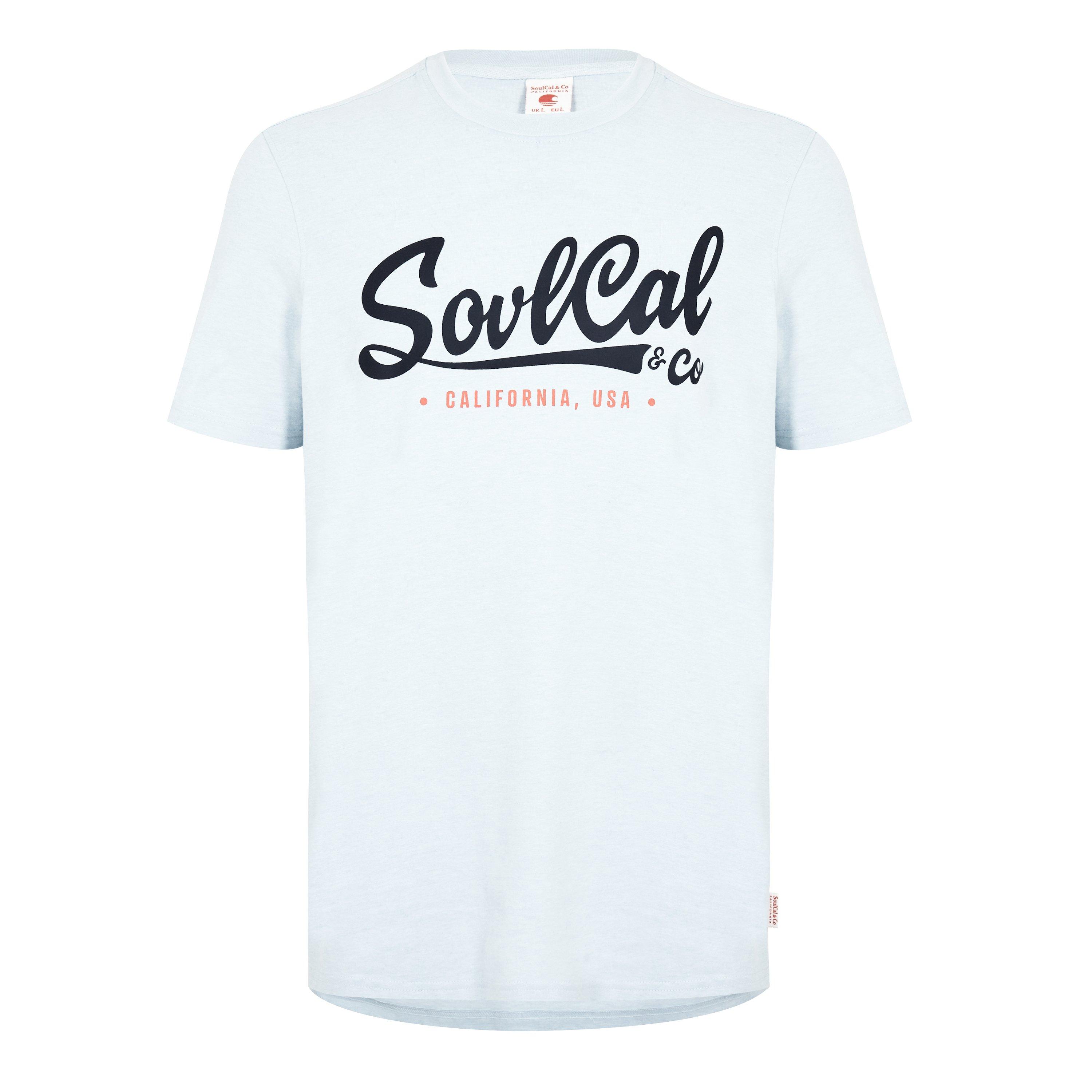 Sky Marl - SoulCal - Large Logo T Shirt Mens - 1